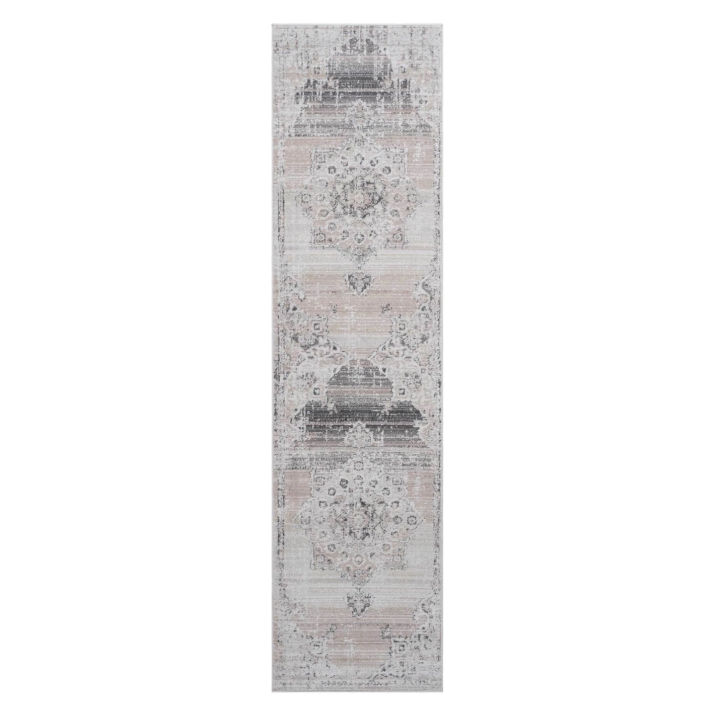 Loom & Luxe Cream & Beige & Medallion Area Rug