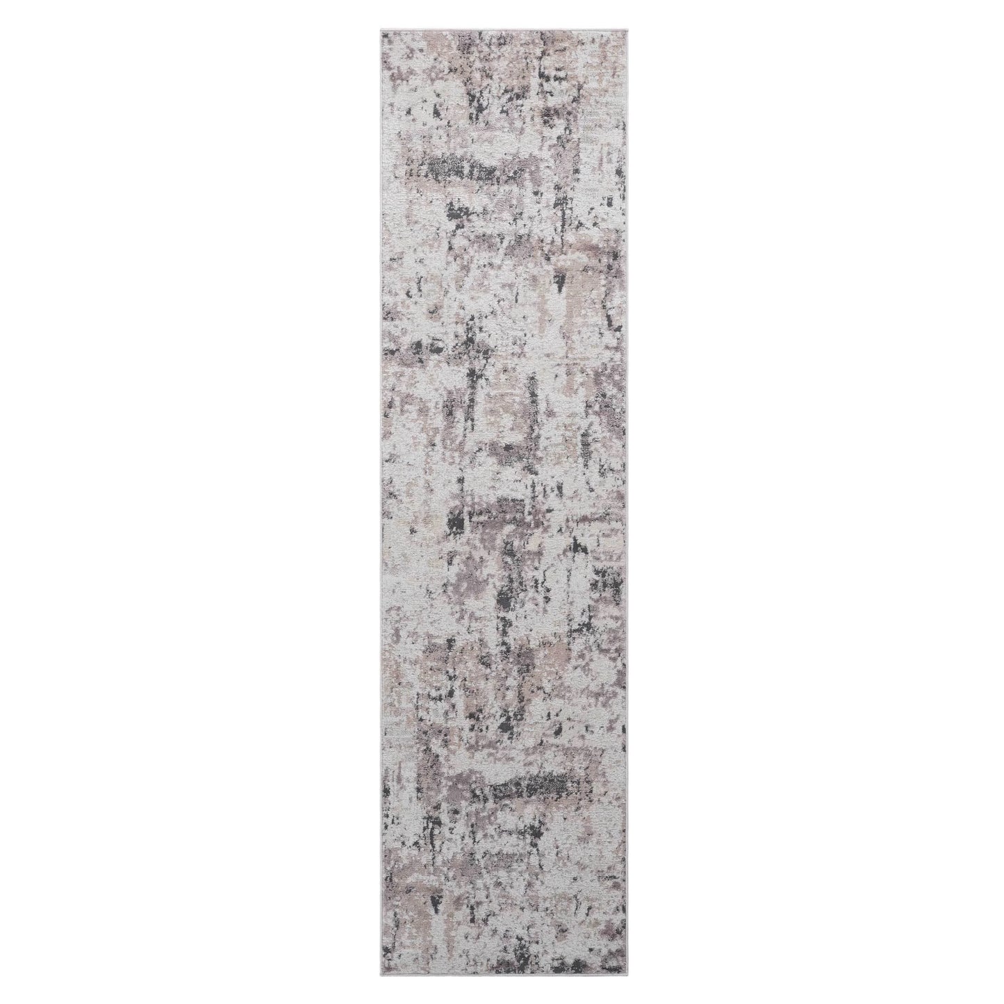 Loom & Luxe Cream & Brown & Abstract Area Rug