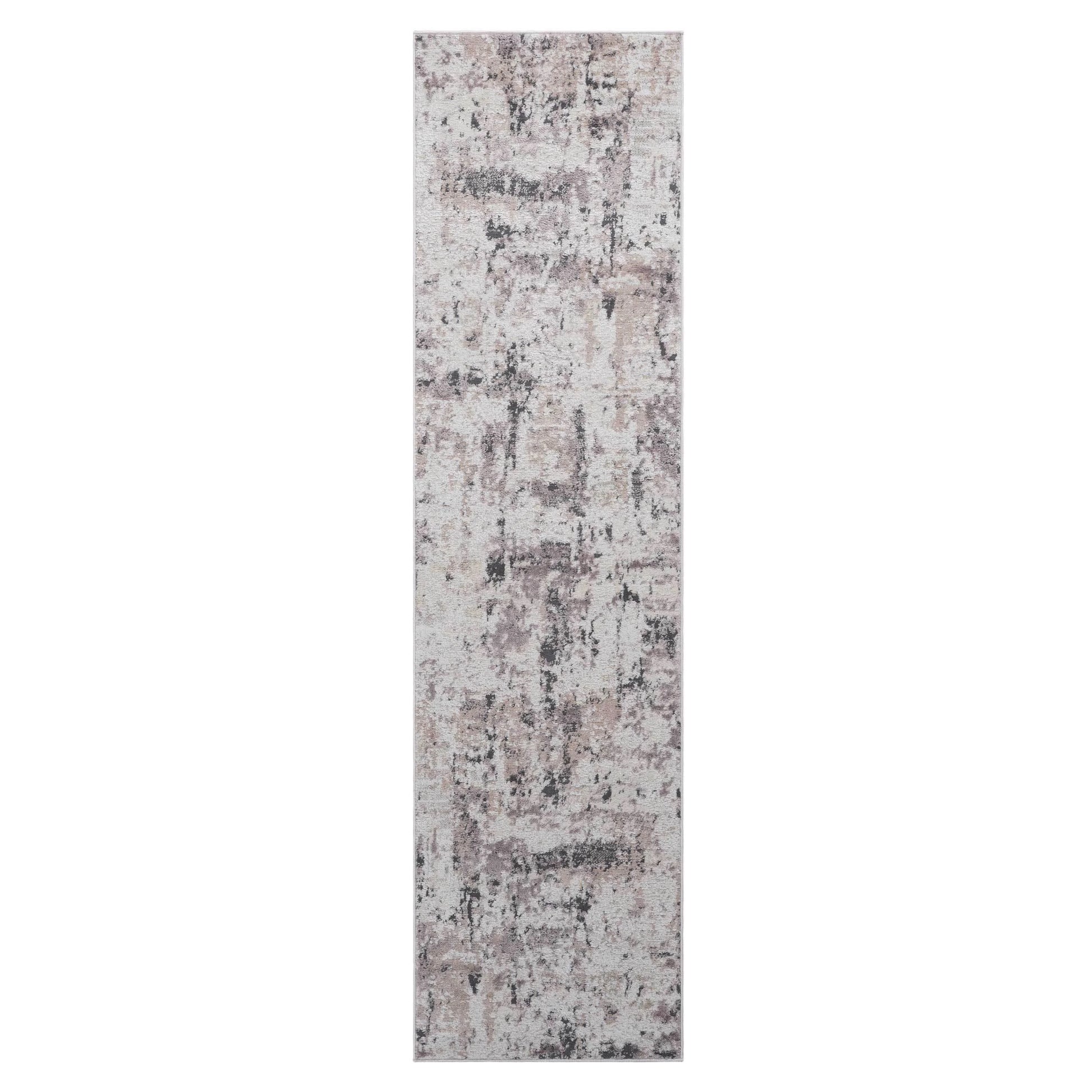 Loom & Luxe Cream & Brown & Abstract Area Rug