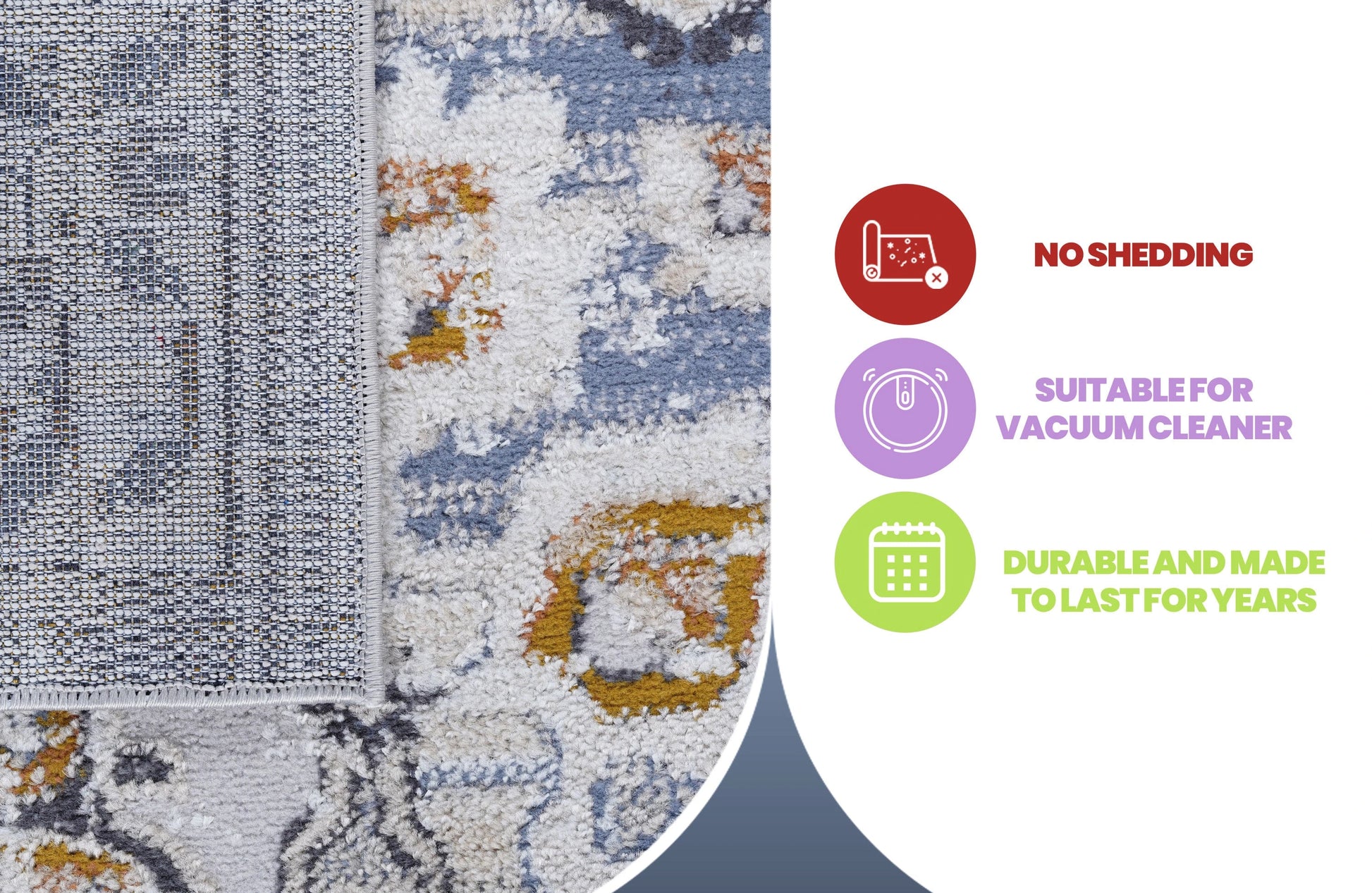 Loom & Luxe Cream & Gold & Medallion Area Rug