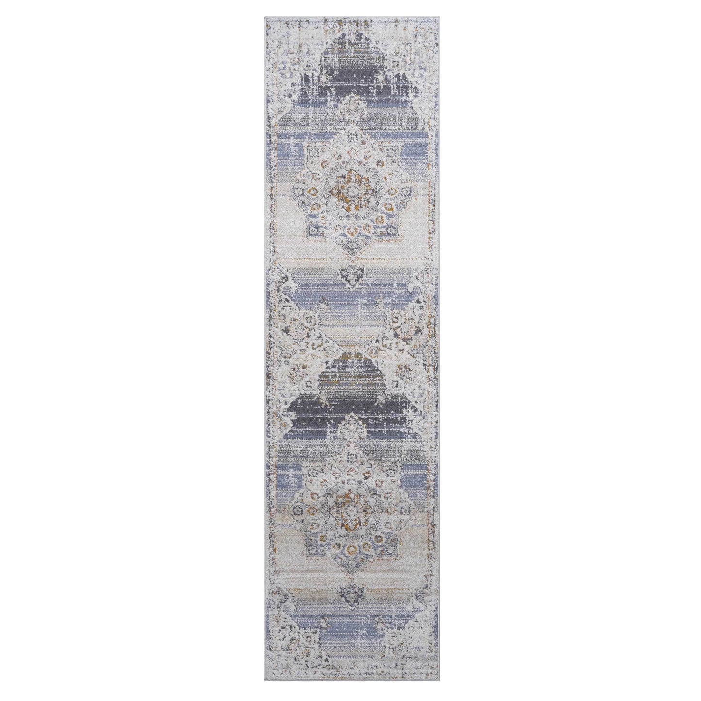 Loom & Luxe Cream & Gold & Medallion Area Rug