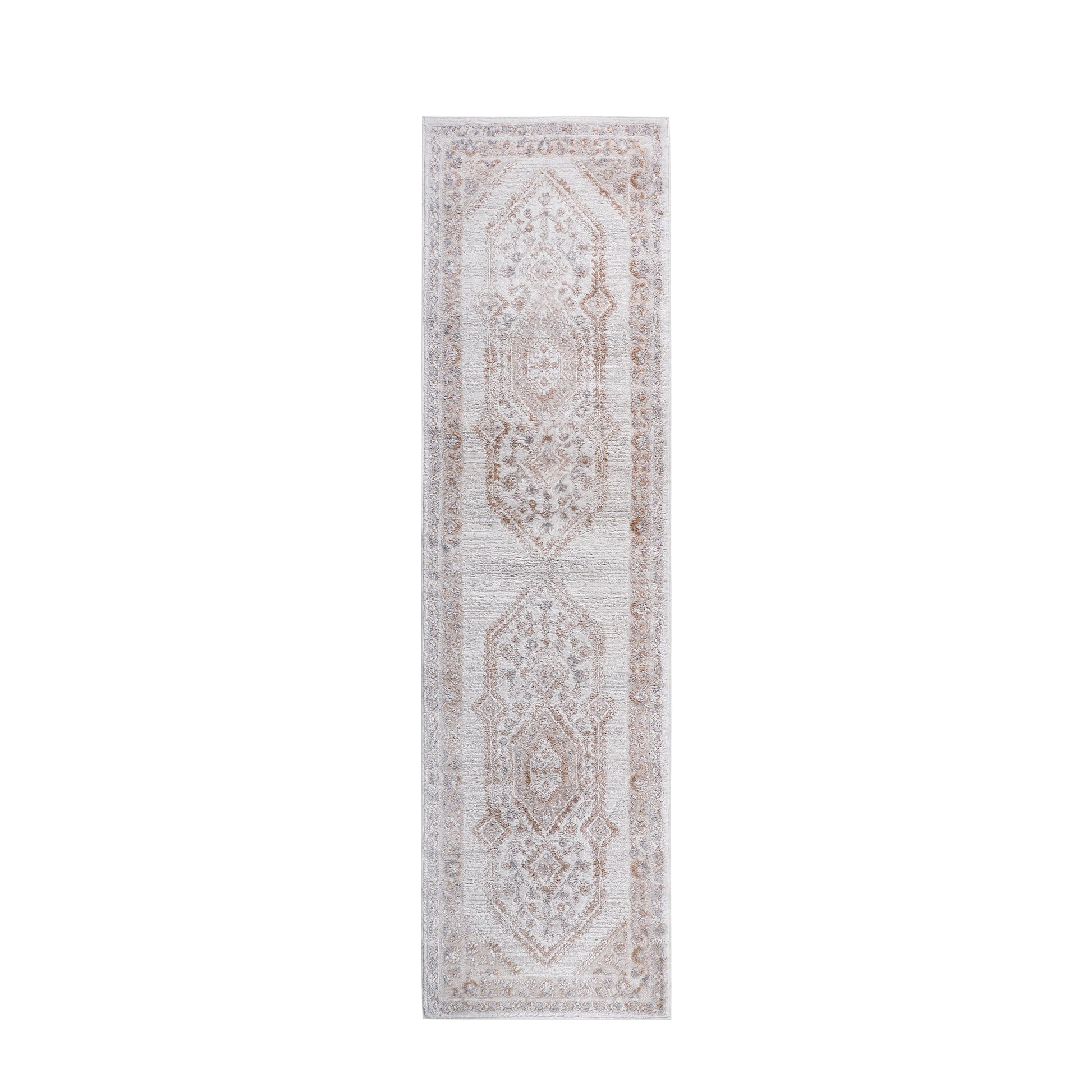 Loom & Luxe Cream & Ivory & Bordered Area Rug