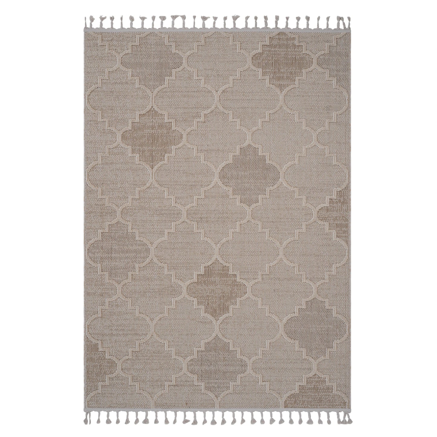 Loom & Luxe Cream & Trellis Indoor/Outdoor Area Rug