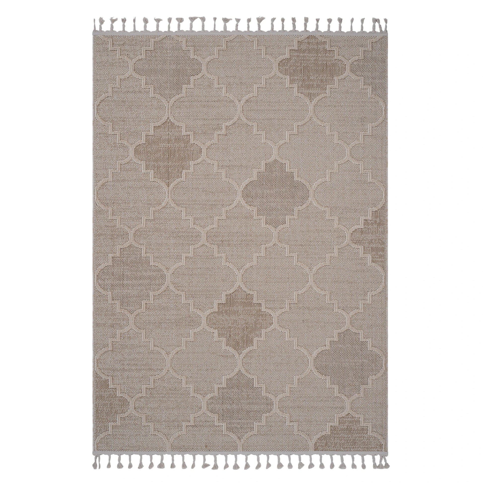 Loom & Luxe Cream & Trellis Indoor/Outdoor Area Rug