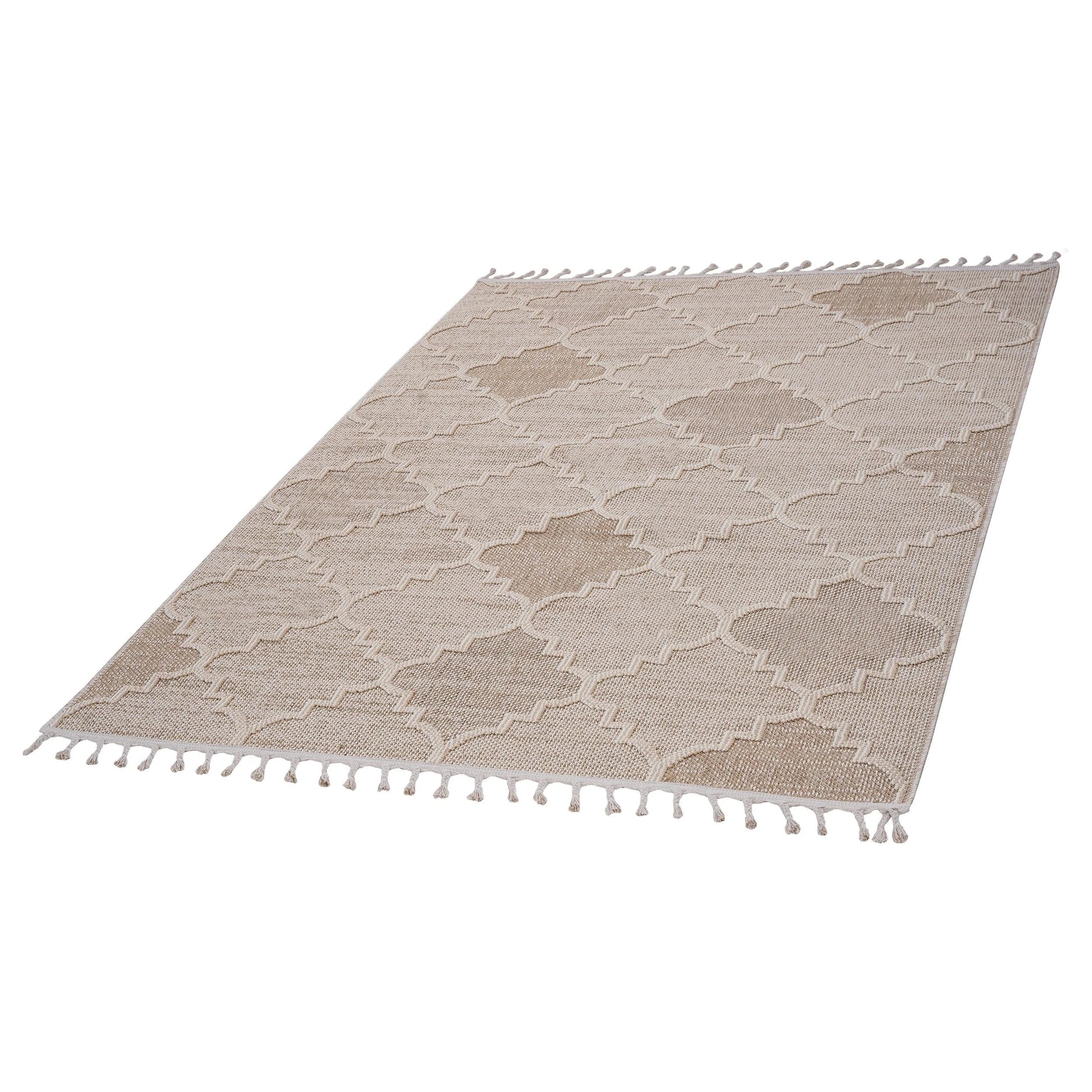 Loom & Luxe Cream & Trellis Indoor/Outdoor Area Rug