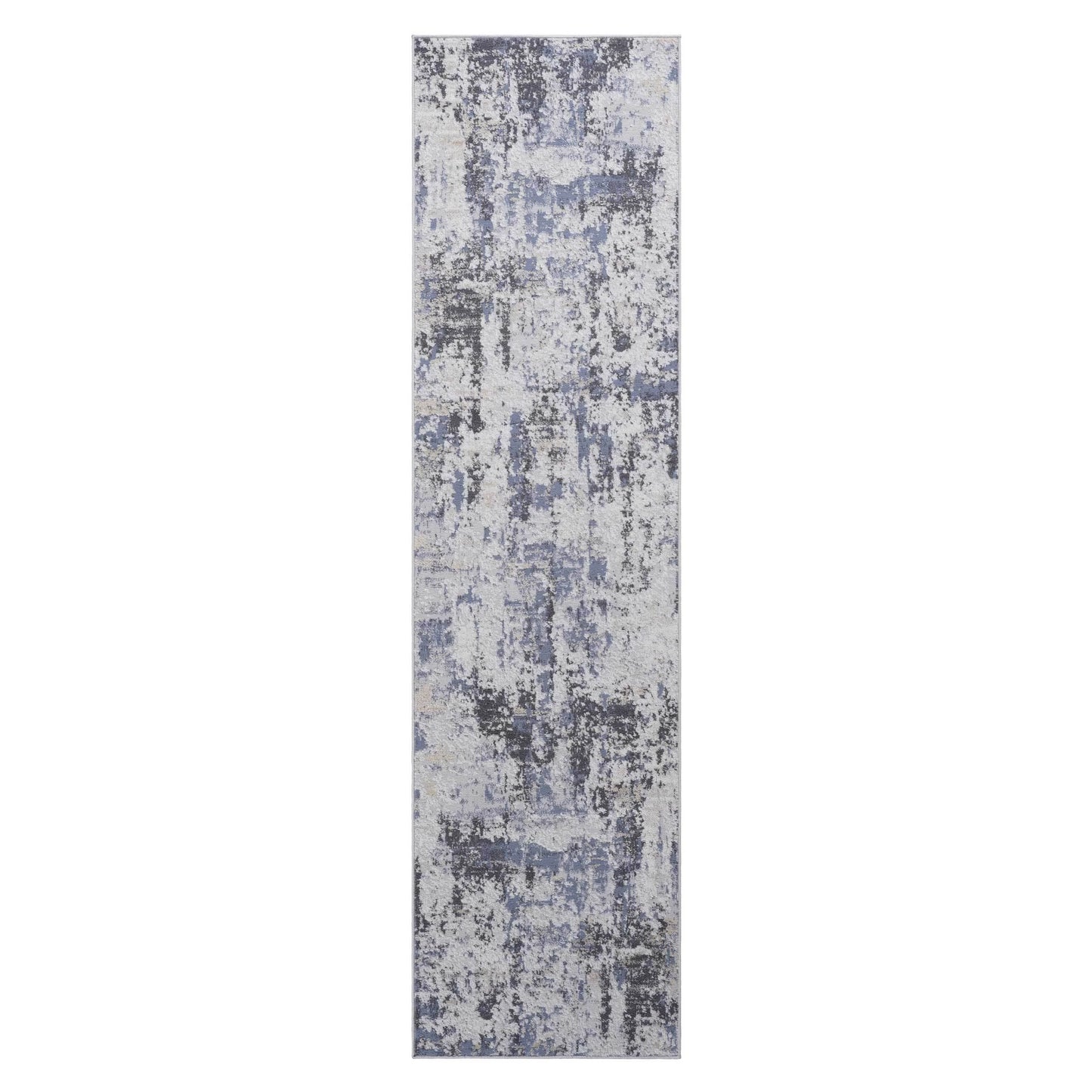 Loom & Luxe Grey & Denim & Abstract Area Rug