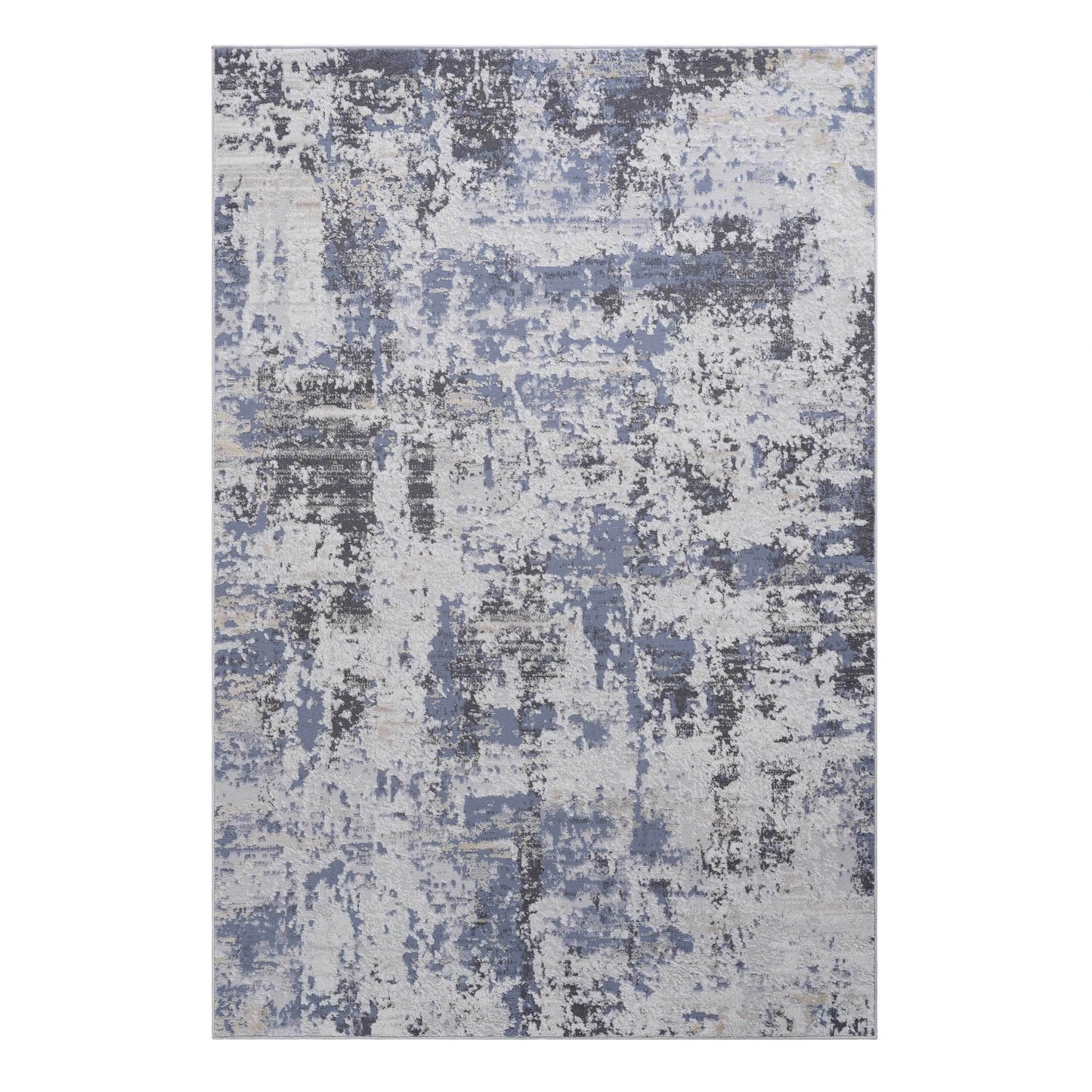 Loom & Luxe Grey & Denim & Traditional Area Rug