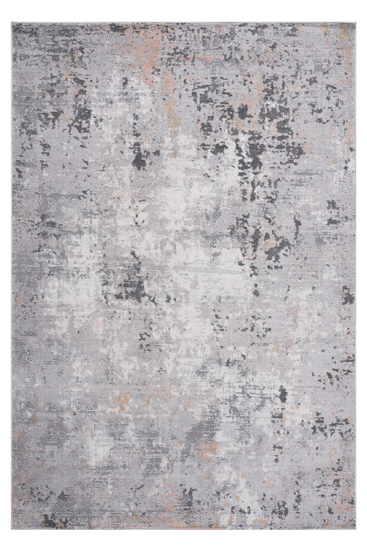 Loom & Luxe Grey & Multi & Abstract Area Rug