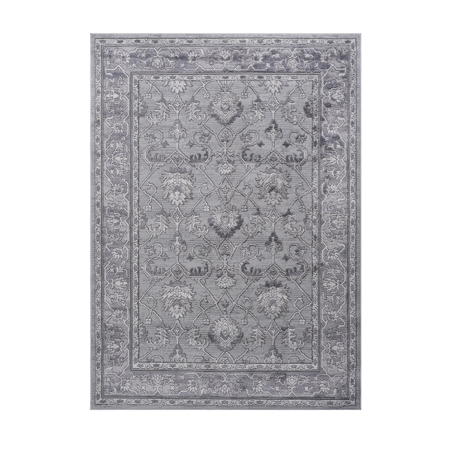 Loom & Luxe Grey & Oriental Area Rug