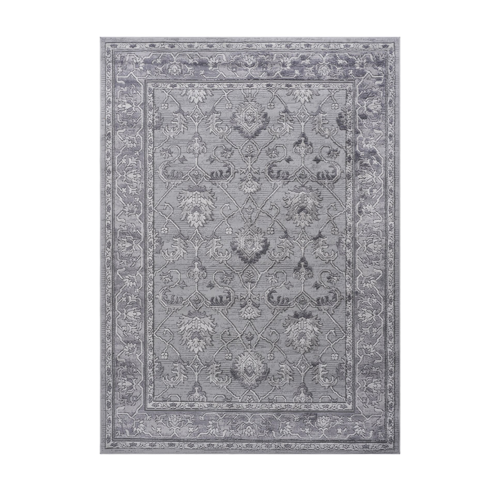 Loom & Luxe Grey & Oriental Area Rug
