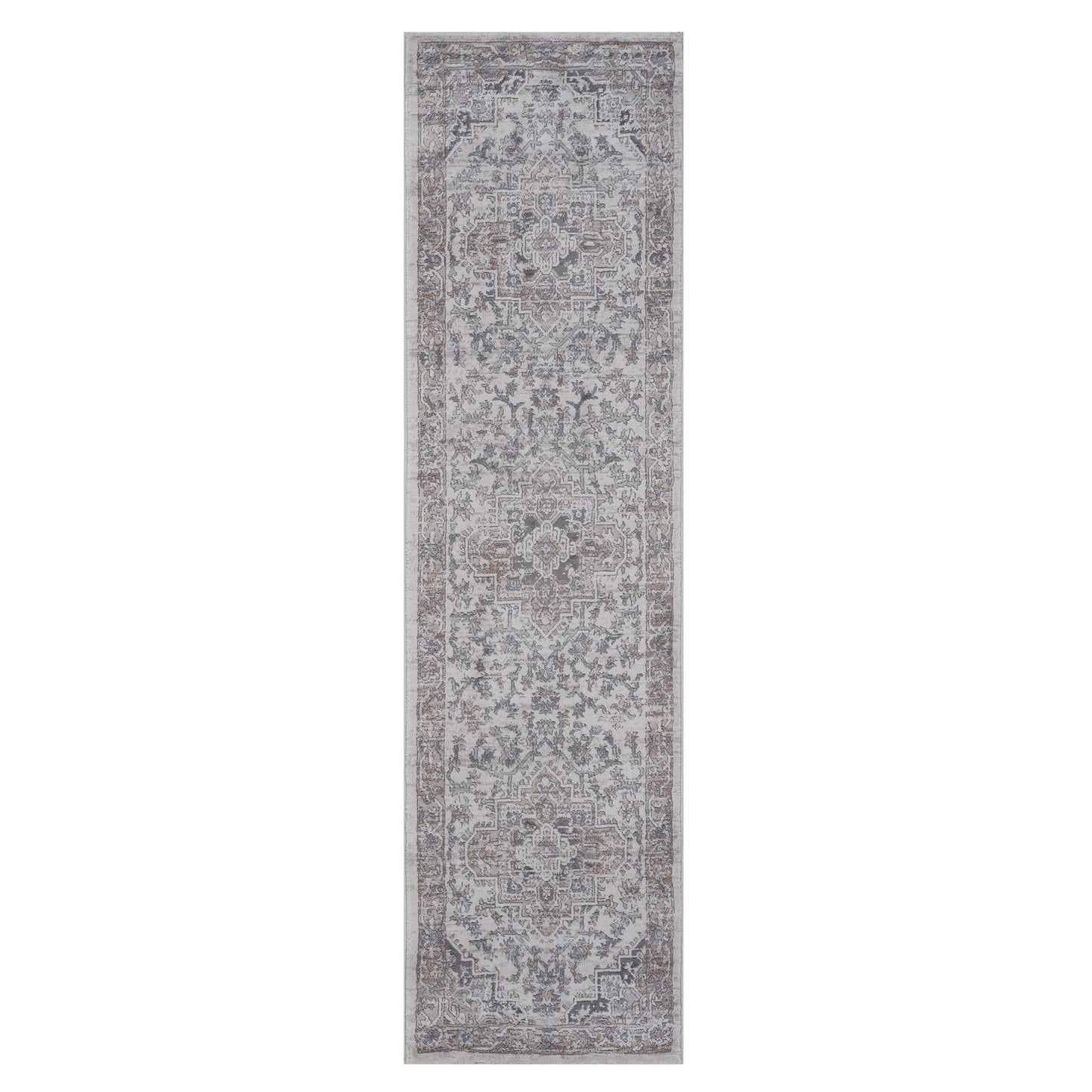 Loom & Luxe Ivory & Beige & Oriental Area Rug