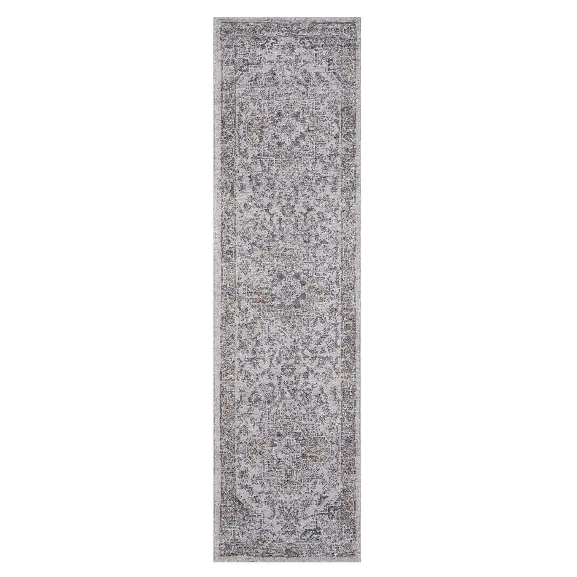 Loom & Luxe Ivory & Beige & Oriental Area Rug