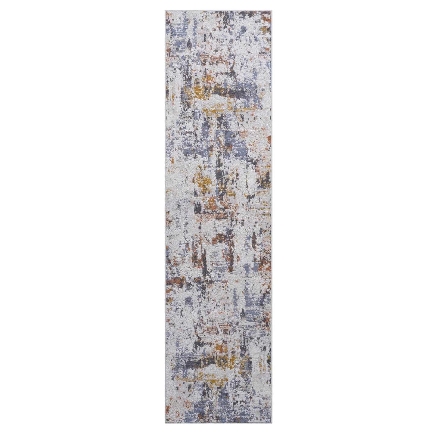 Loom & Luxe Ivory & Blue & Abstract Area Rug