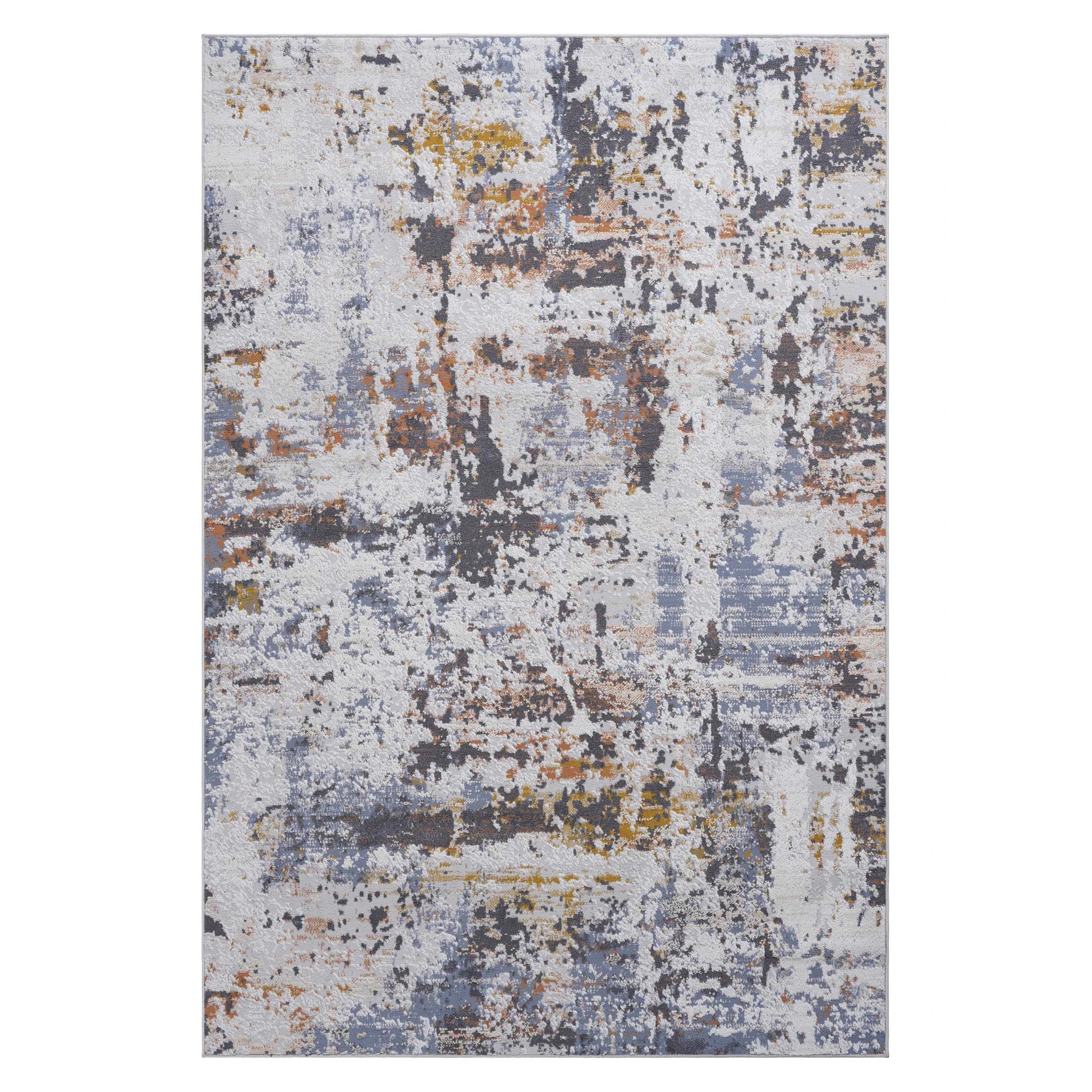 Loom & Luxe Ivory & Blue & Traditional Area Rug