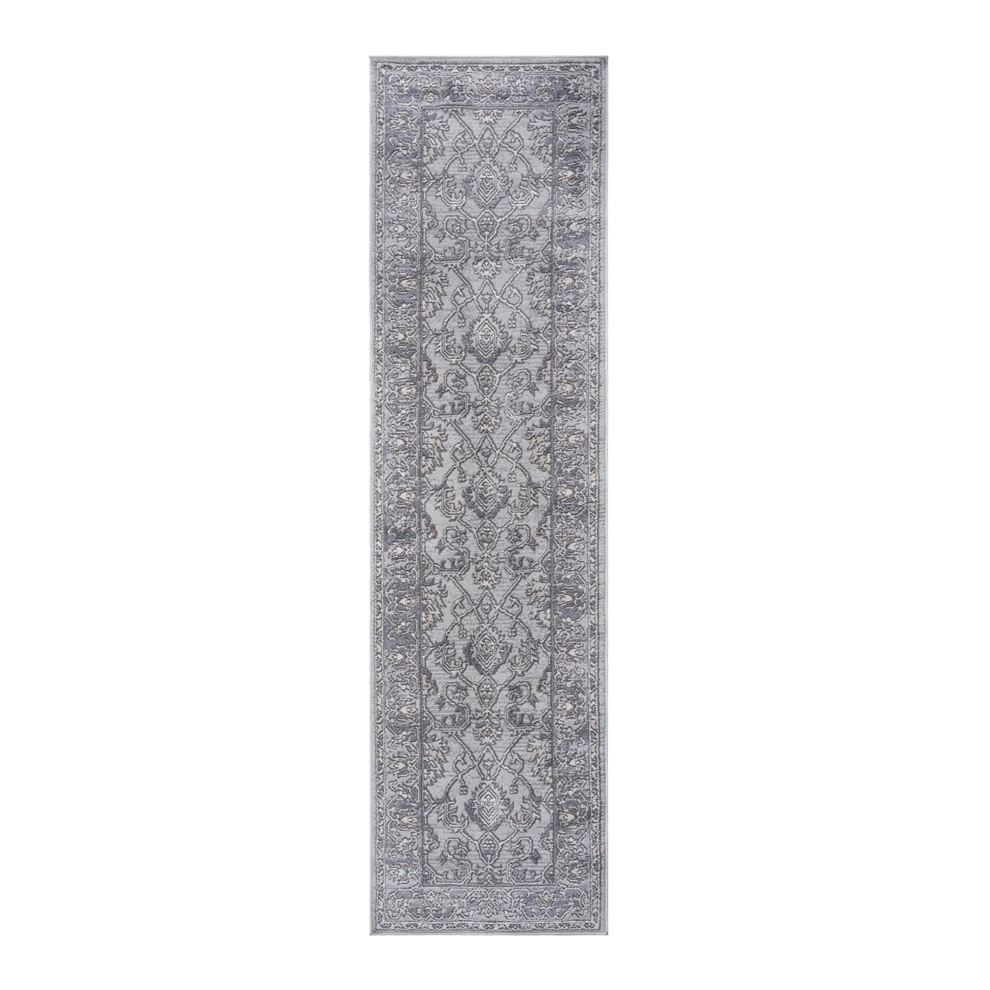 Loom & Luxe Ivory & Grey & Oriental Area Rug