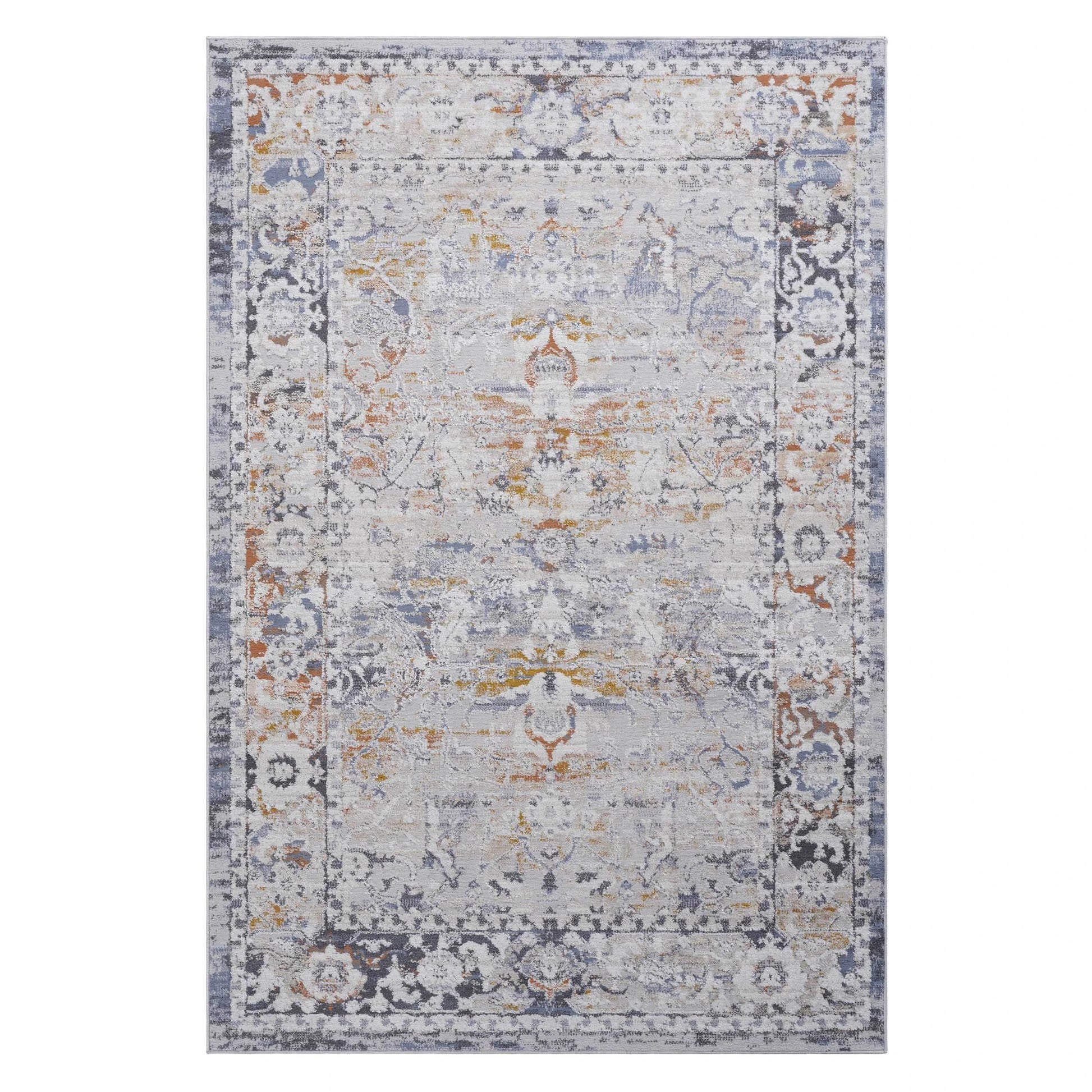 Loom & Luxe Ivory & Grey & Traditional Area Rug