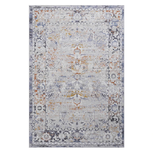 Loom & Luxe Ivory & Grey & Traditional Area Rug