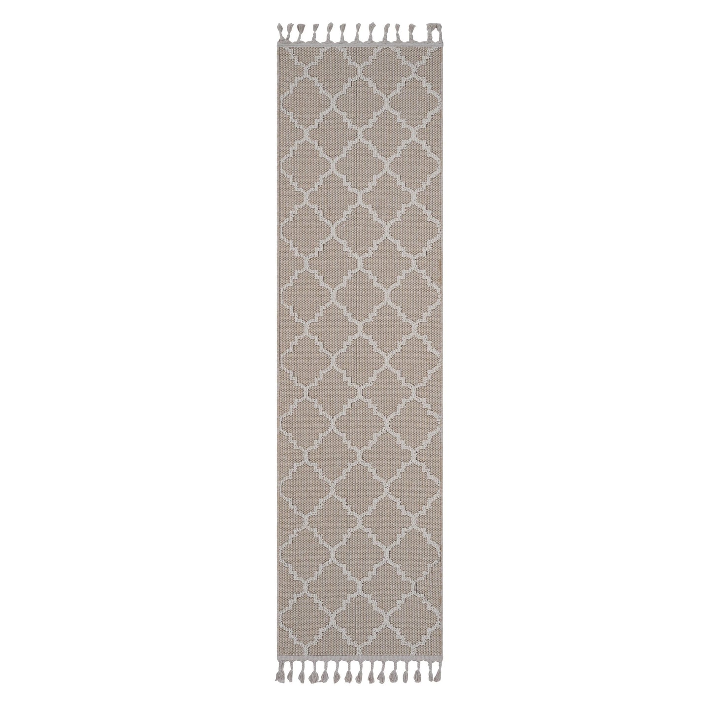 Loom & Luxe Ivory & Trellis Indoor/Outdoor Area Rug