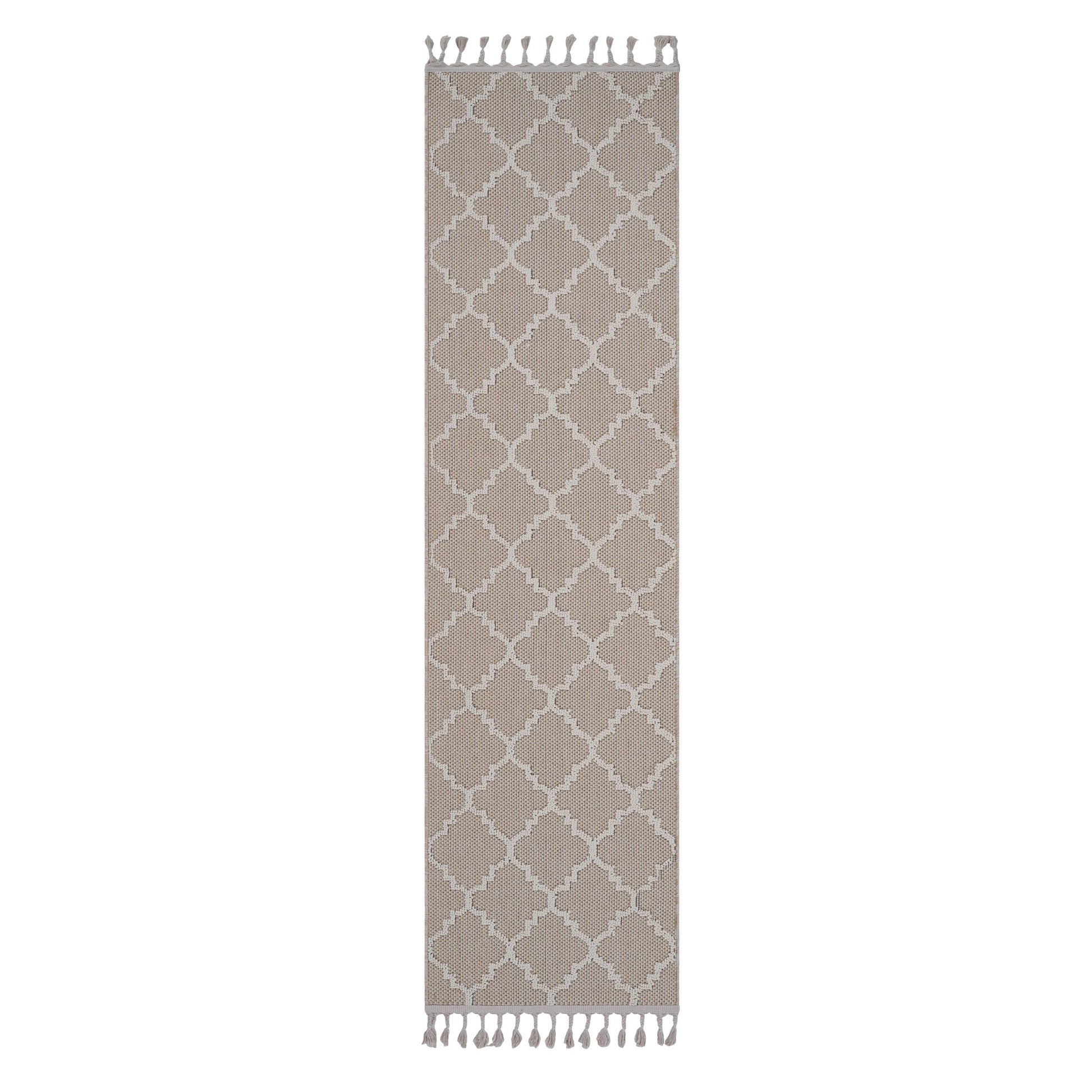 Loom & Luxe Ivory & Trellis Indoor/Outdoor Area Rug
