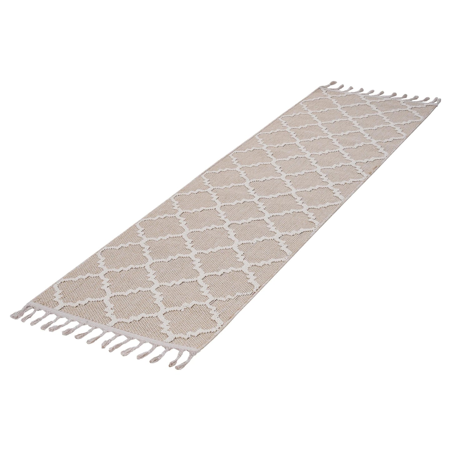 Loom & Luxe Ivory & Trellis Indoor/Outdoor Area Rug