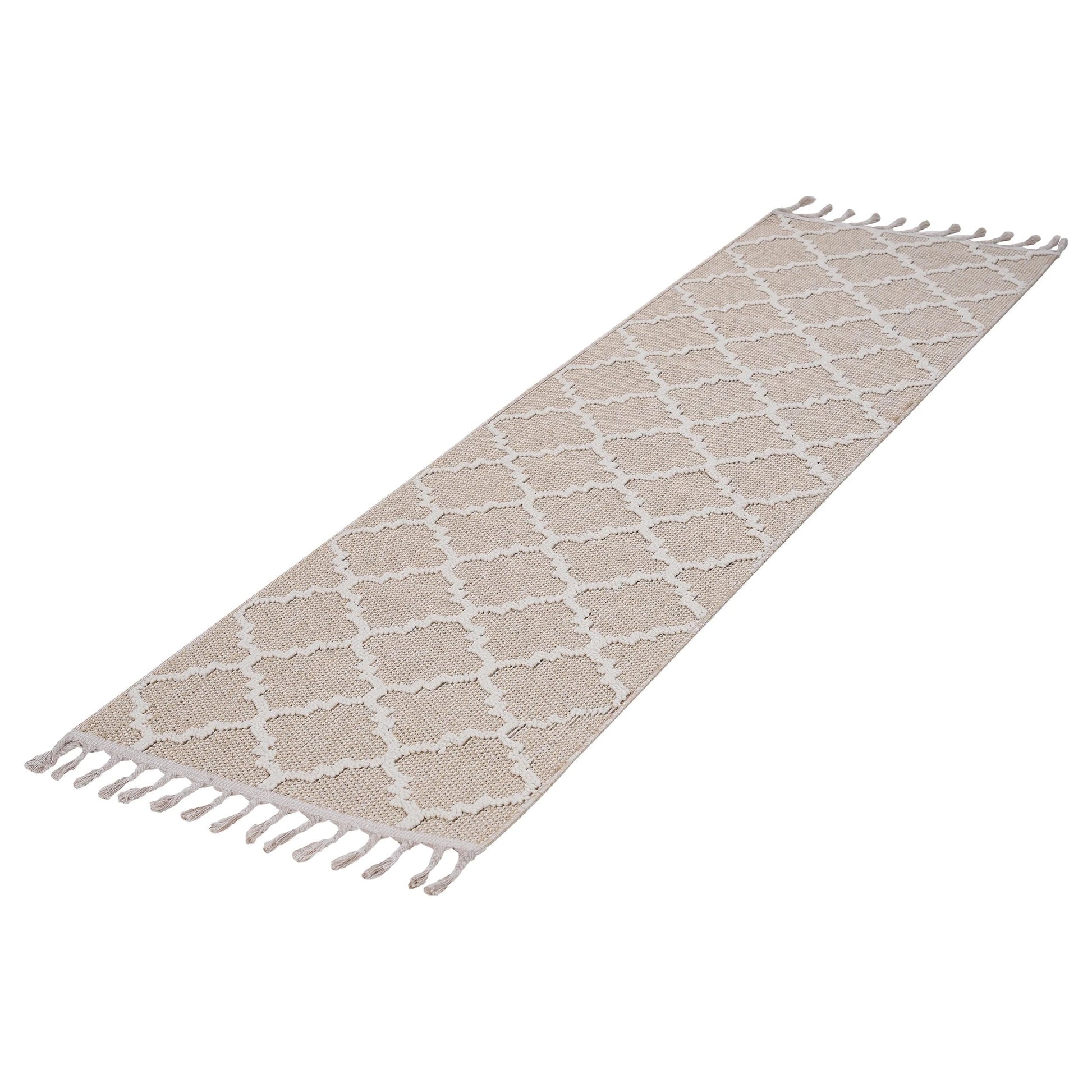Loom & Luxe Ivory & Trellis Indoor/Outdoor Area Rug