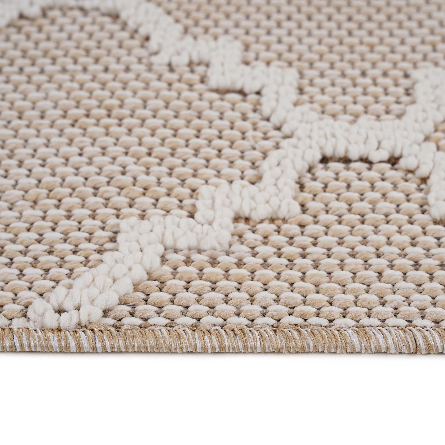 Loom & Luxe Ivory & Trellis Indoor/Outdoor Area Rug