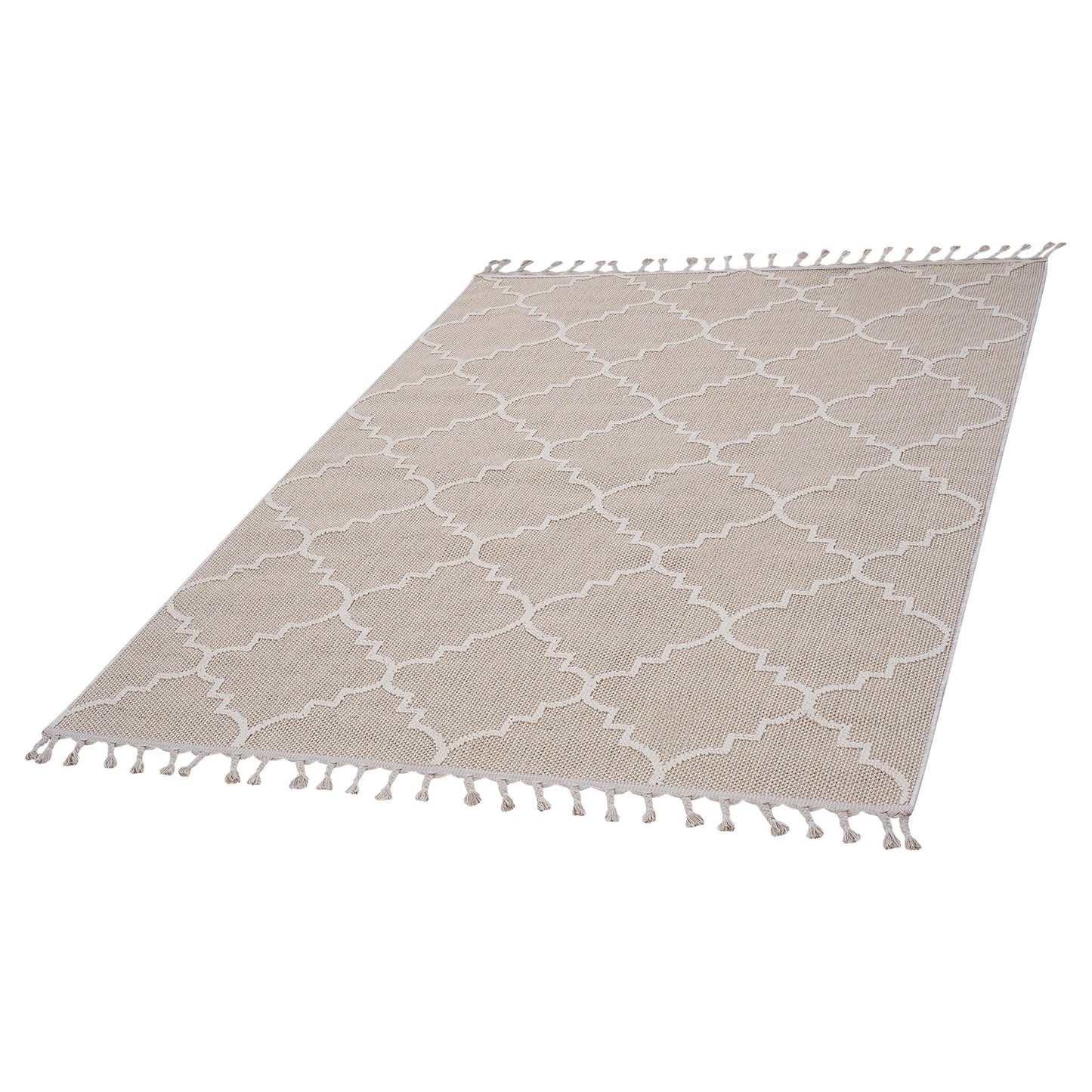 Loom & Luxe Ivory & Trellis Indoor/Outdoor Area Rug