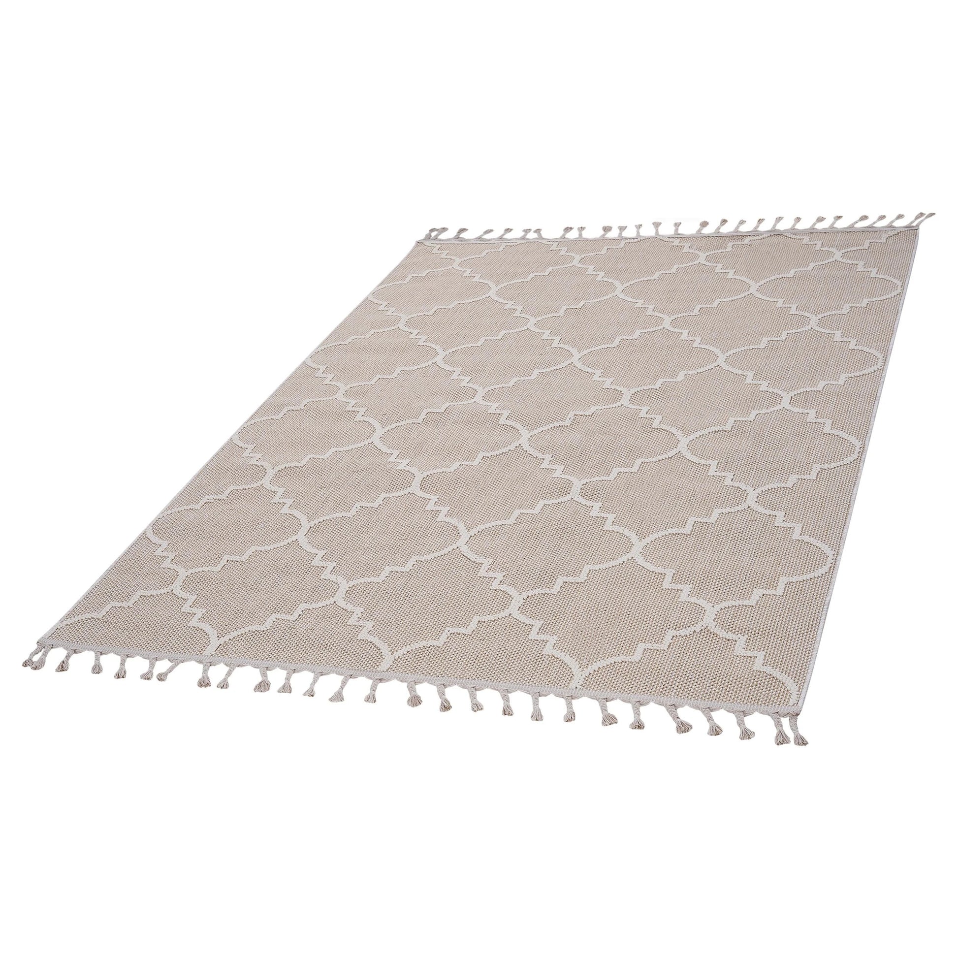 Loom & Luxe Ivory & Trellis Indoor/Outdoor Area Rug