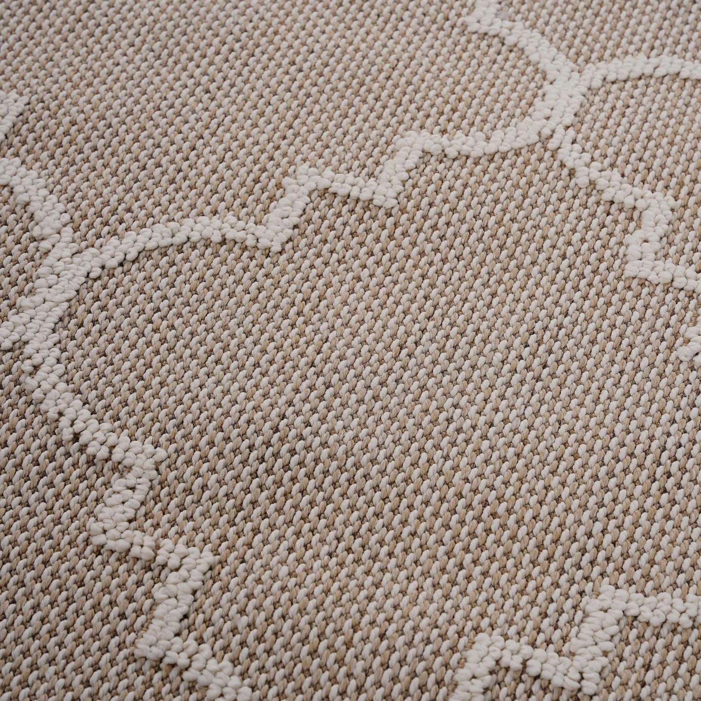 Loom & Luxe Ivory & Trellis Indoor/Outdoor Area Rug