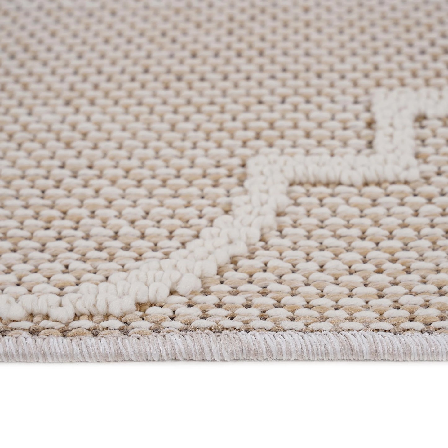 Loom & Luxe Ivory & Trellis Indoor/Outdoor Area Rug
