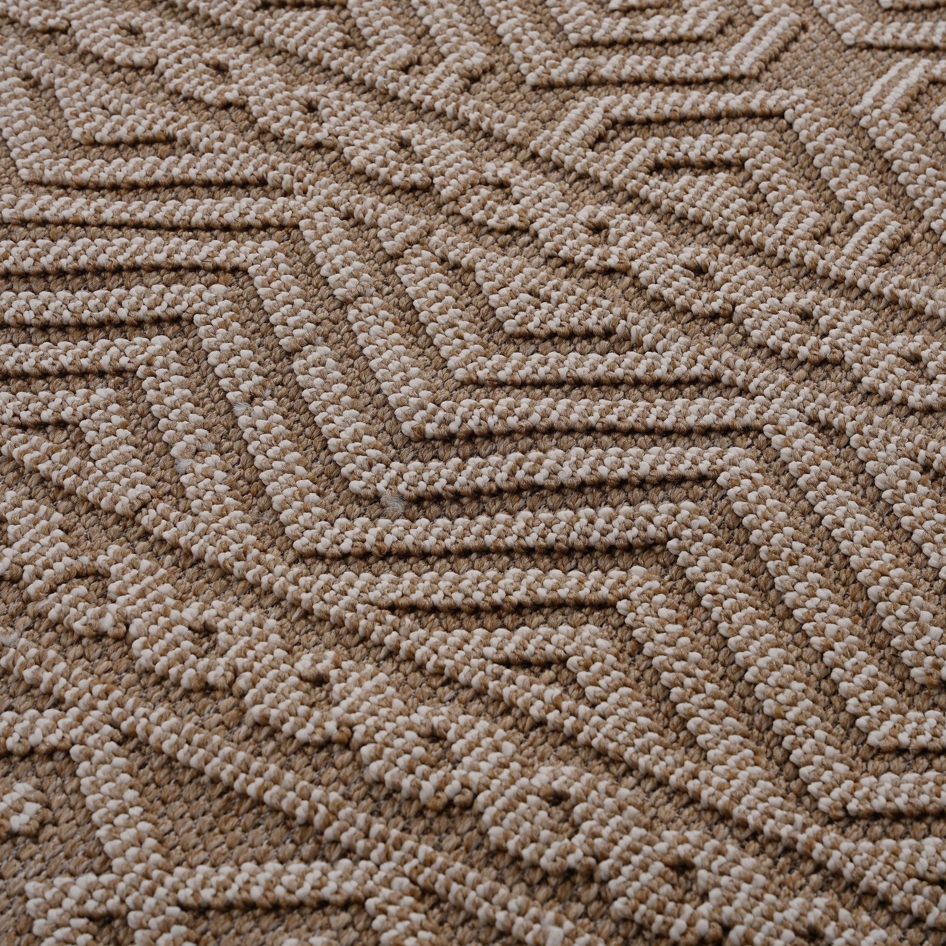 Loom & Luxe Mocha & Geometric Indoor/Outdoor Area Rug