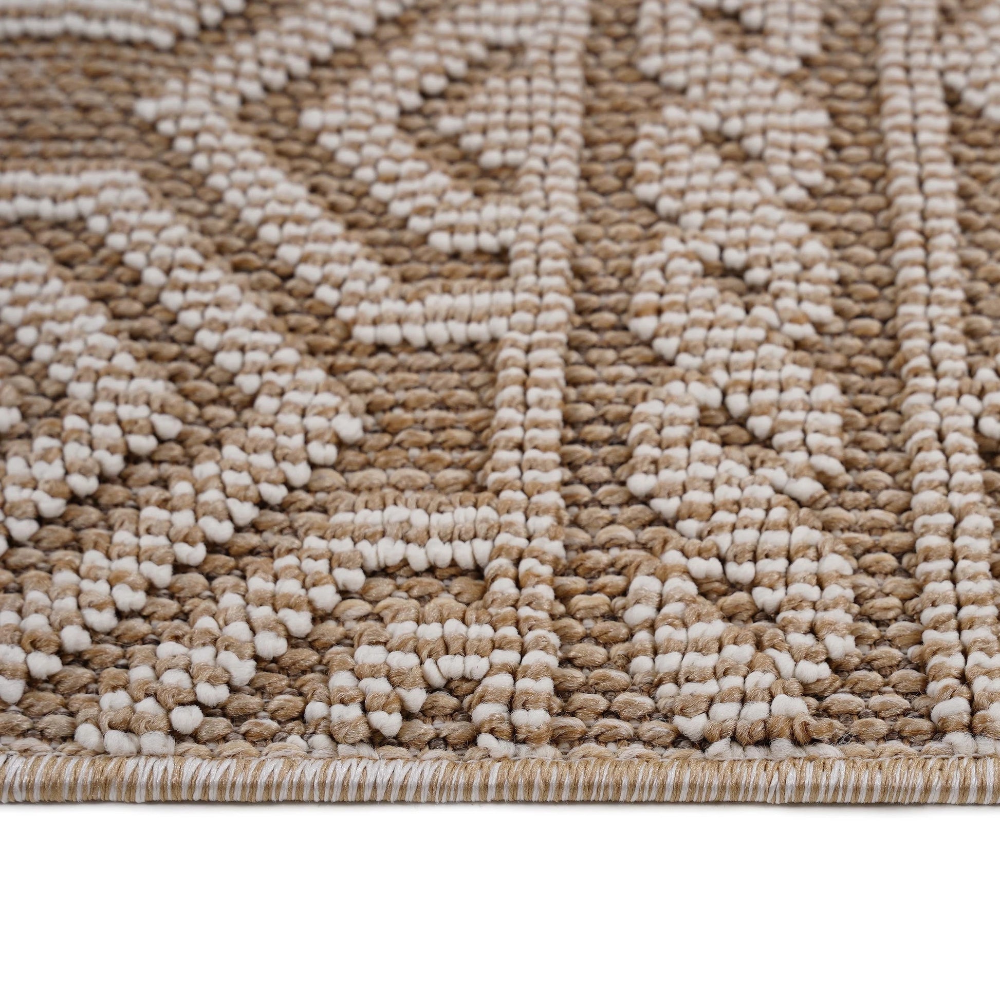 Loom & Luxe Mocha & Geometric Indoor/Outdoor Area Rug