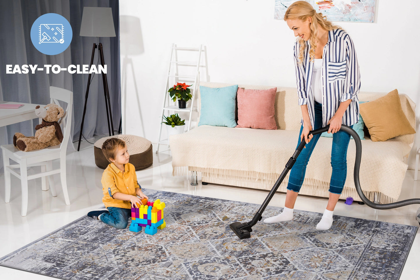 Loom & Luxe Multi & Traditional Area Rug