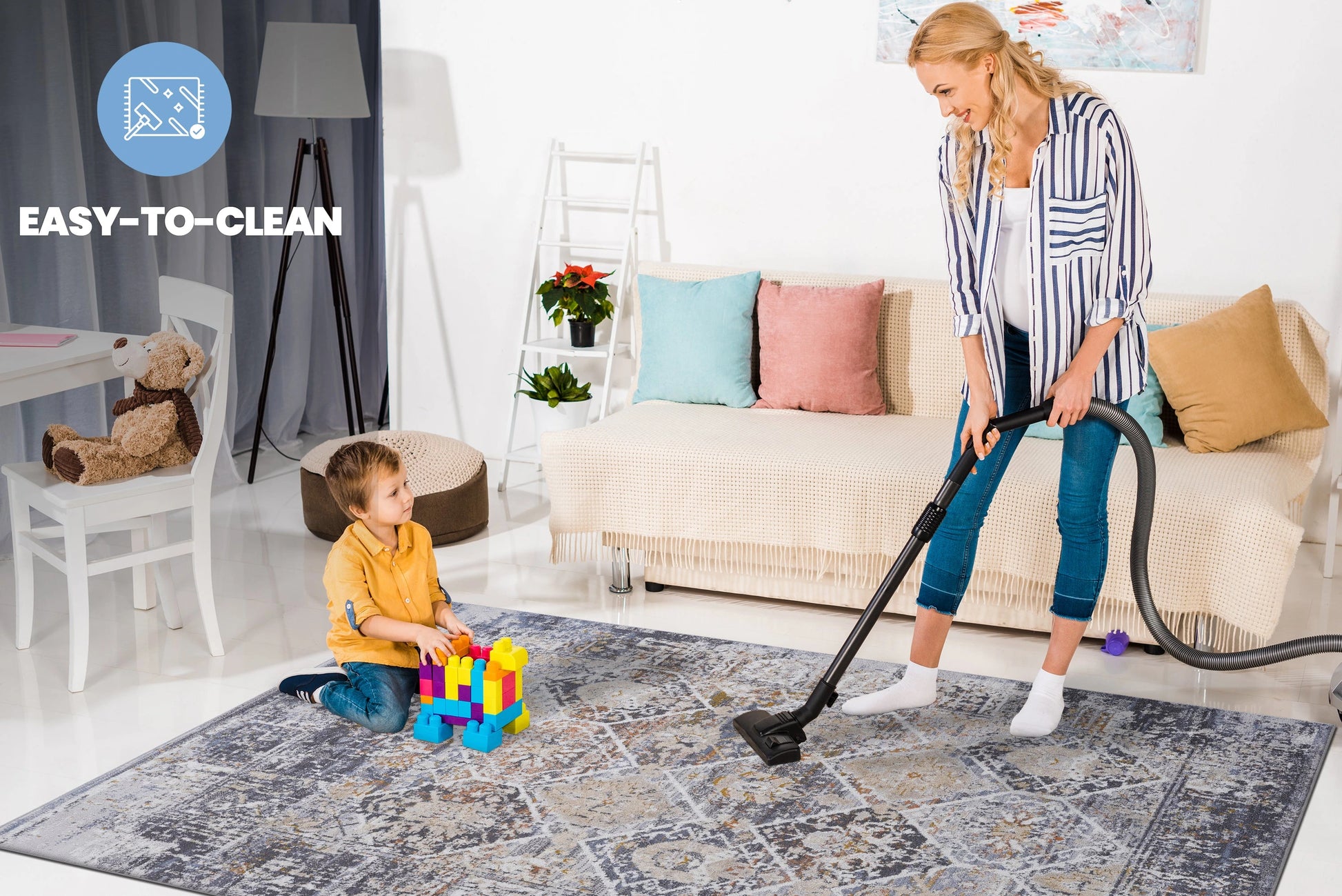 Loom & Luxe Multi & Traditional Area Rug
