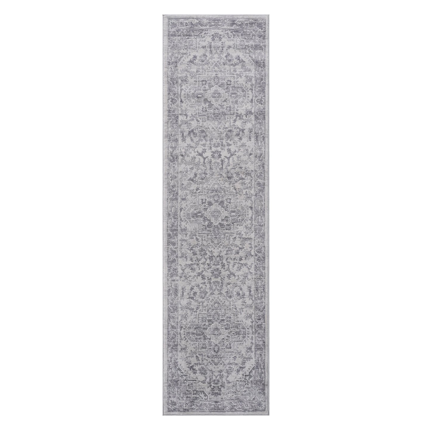 Loom & Luxe Silver & Oriental Area Rug