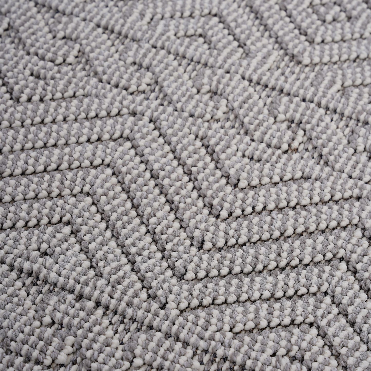 Loom & Luxe White & Geometric Indoor/Outdoor Area Rug