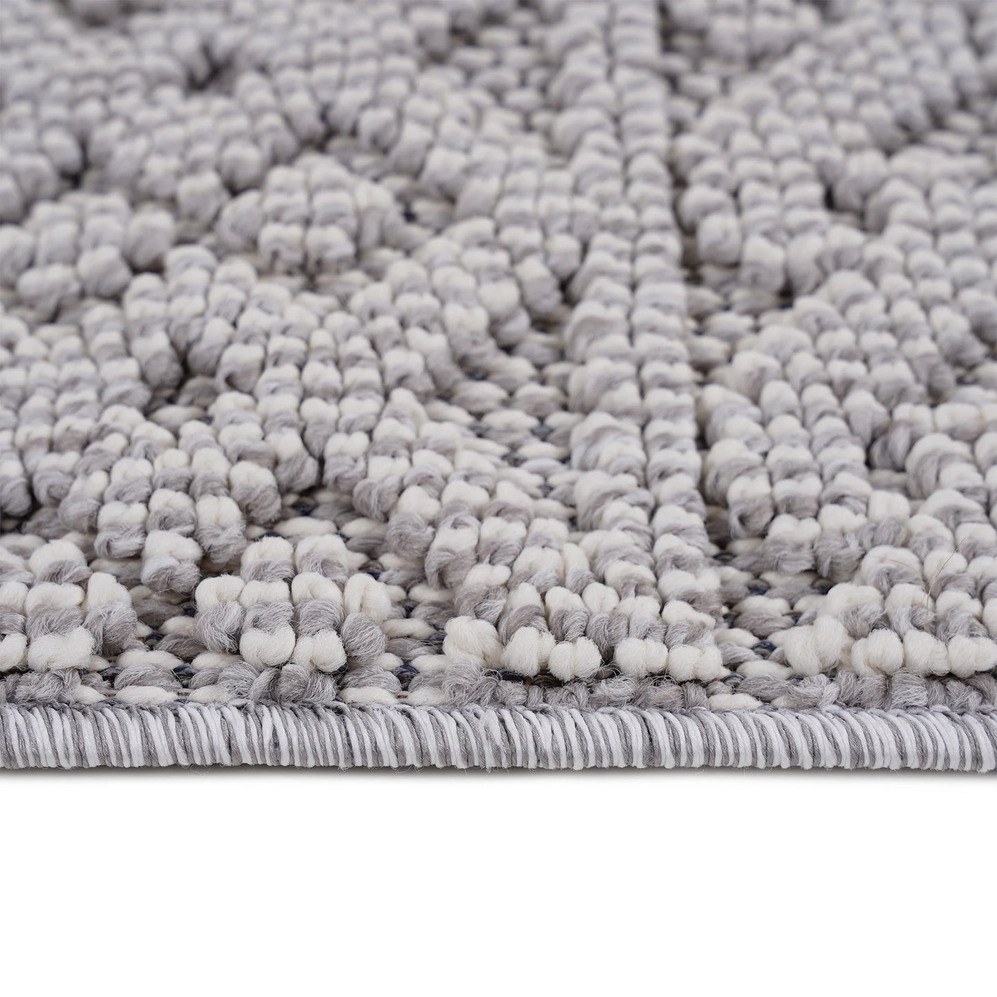 Loom & Luxe White & Geometric Indoor/Outdoor Area Rug
