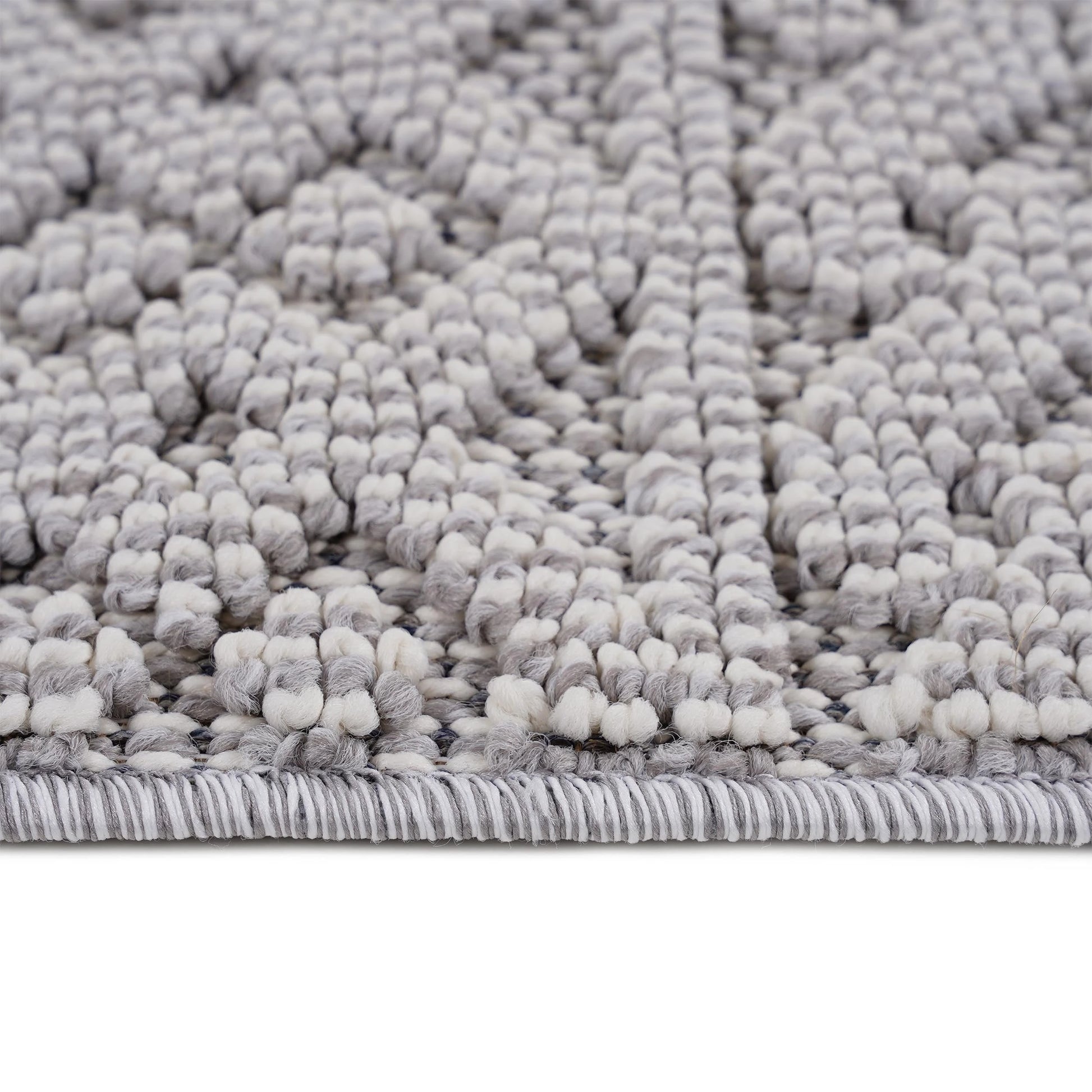 Loom & Luxe White & Geometric Indoor/Outdoor Area Rug