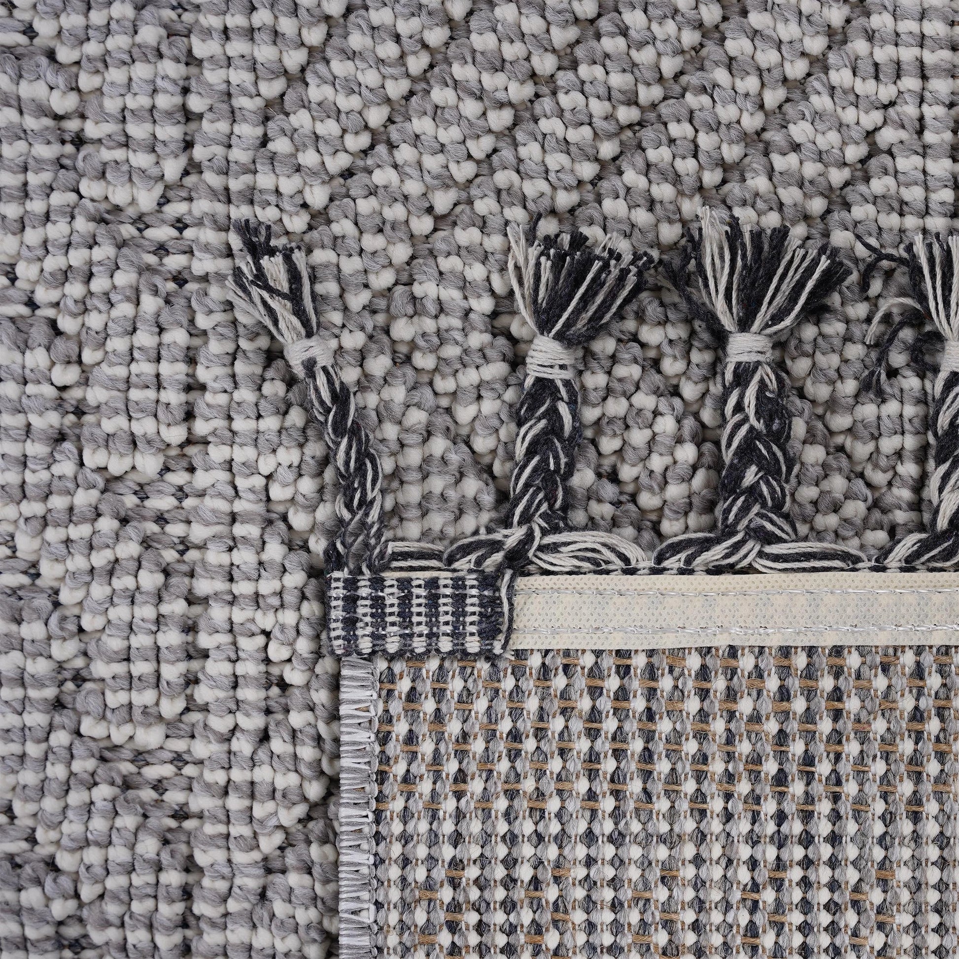 Loom & Luxe White & Geometric Indoor/Outdoor Area Rug