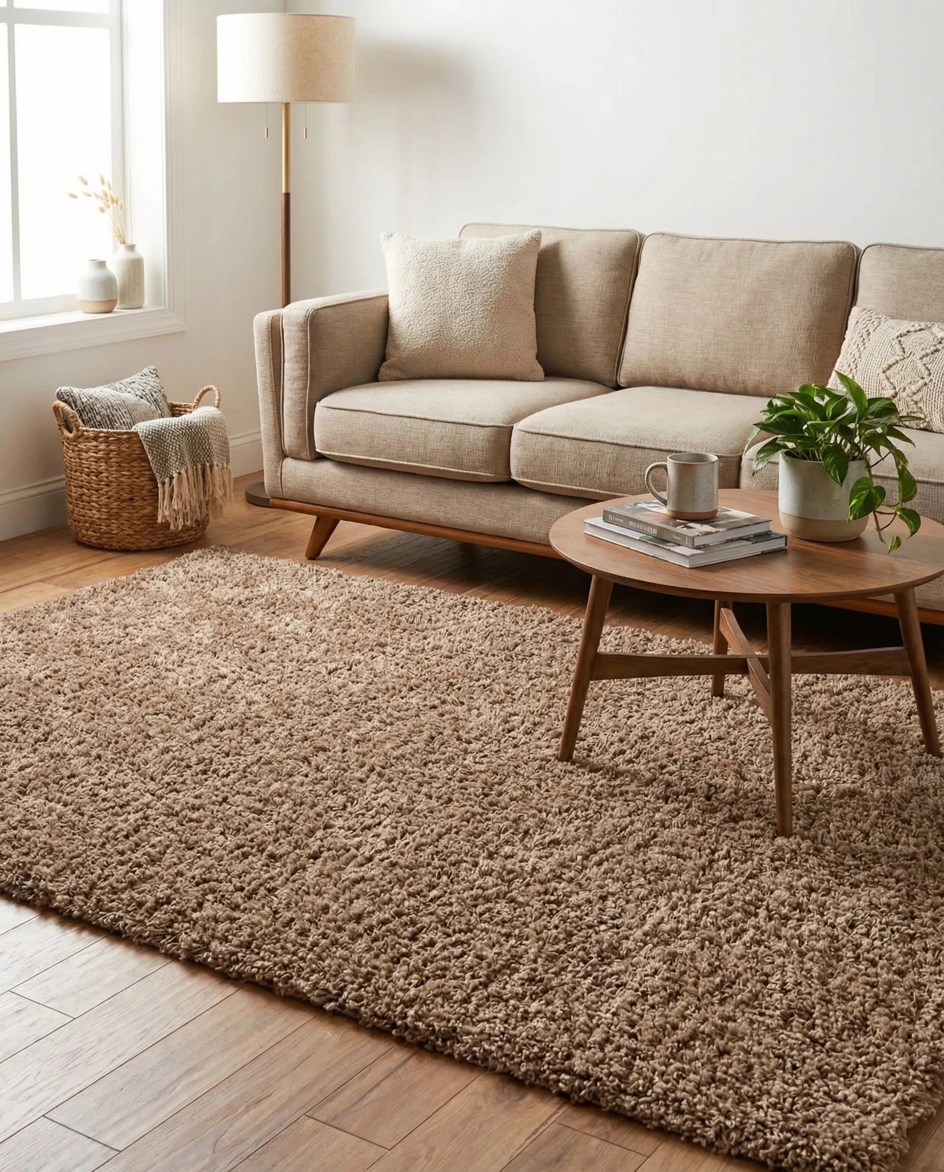 Merino Modern Soft Shag Area Rug
