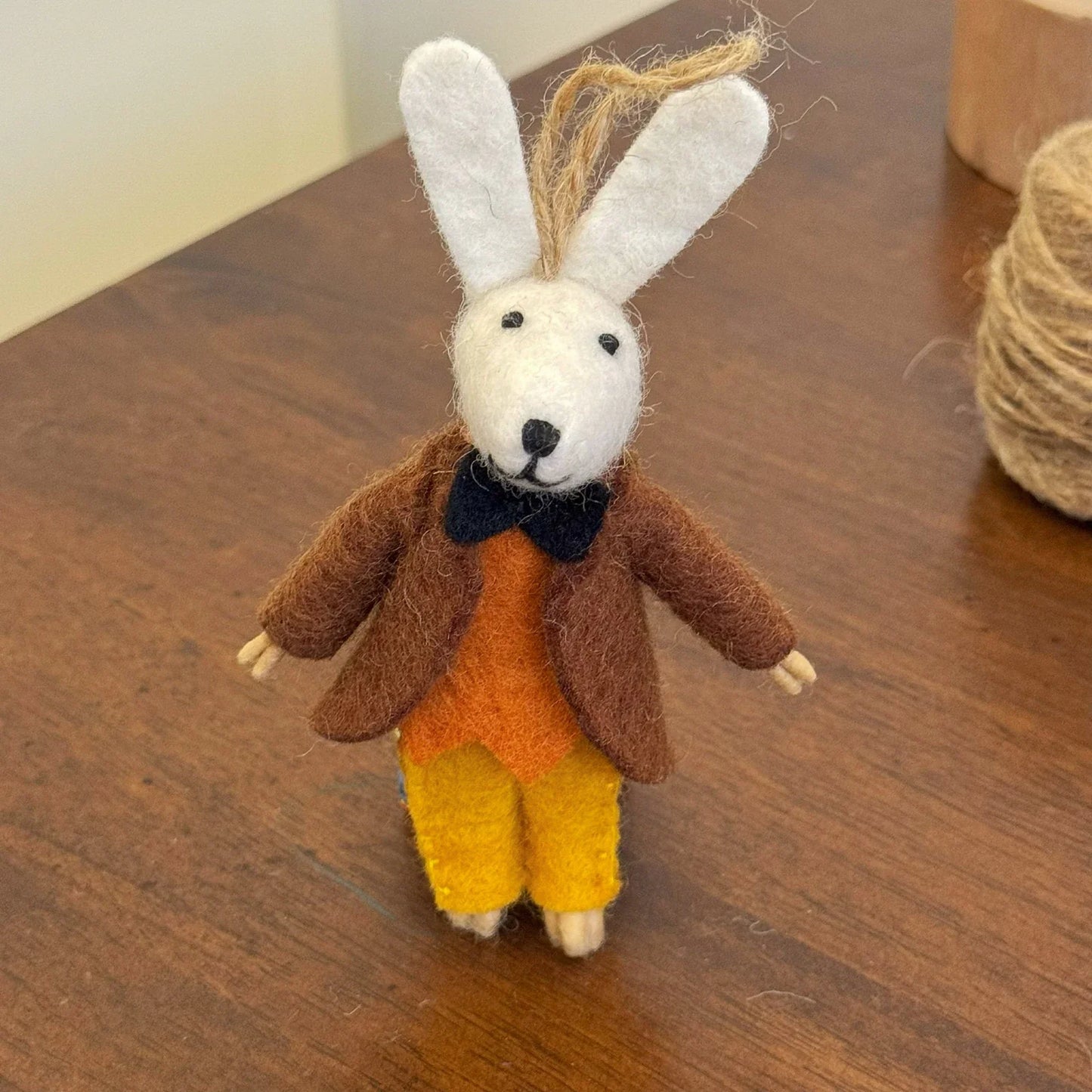 Mr. Rabbit handmade wool felt keychain and bag charm