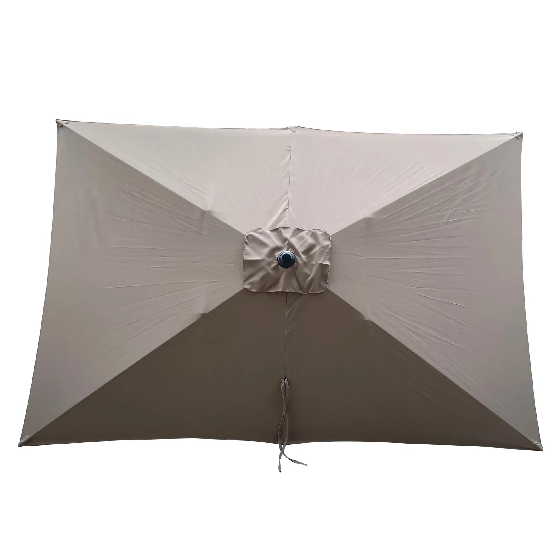 6 × 9-Foot Tilting Patio Umbrella with Crank – Mushroom – view 3