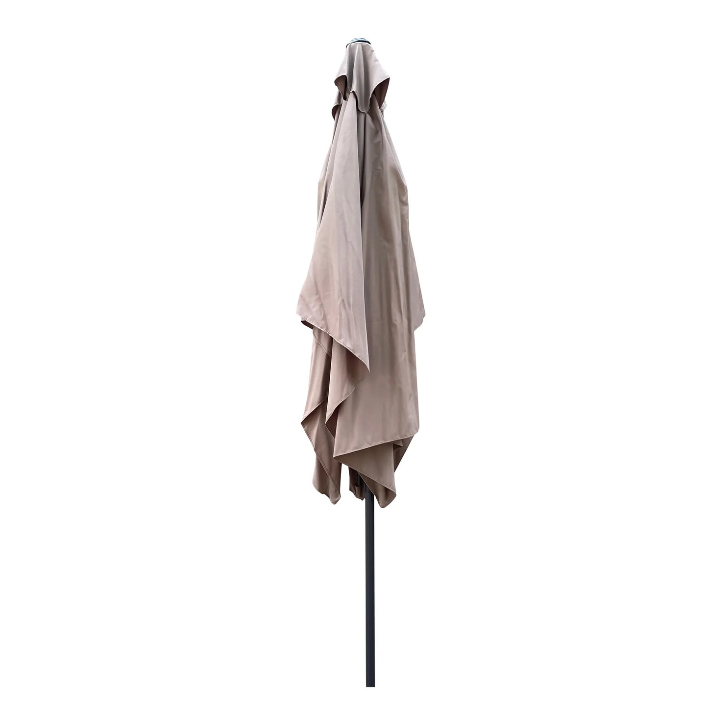 6 × 9-Foot Tilting Patio Umbrella with Crank – Mushroom – view 4