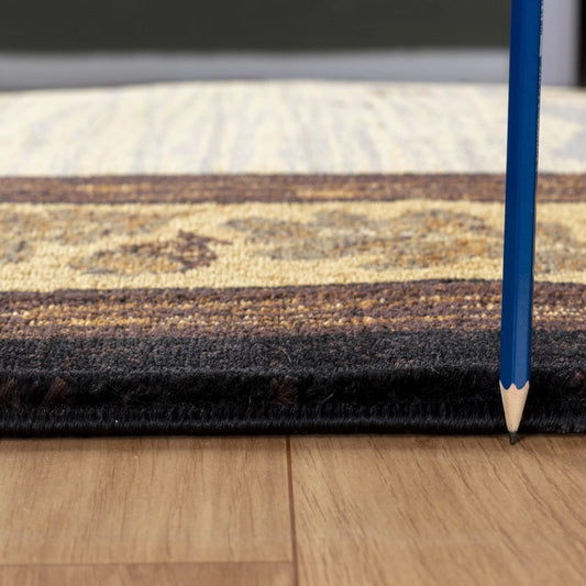 Nature's Nest Black Lodge Area Rug — CBL3009