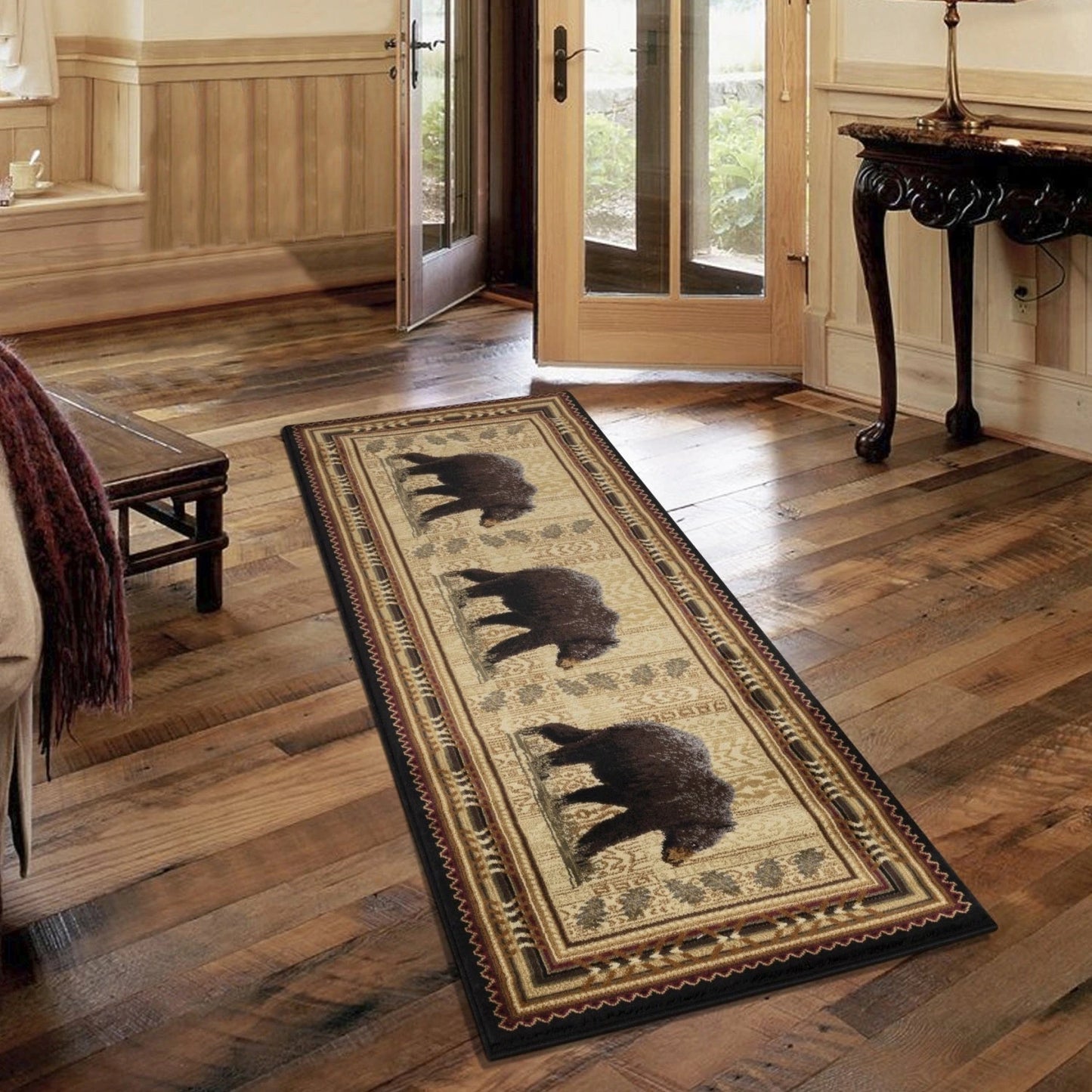 Nature's Nest Black Lodge Area Rug — CBL3010