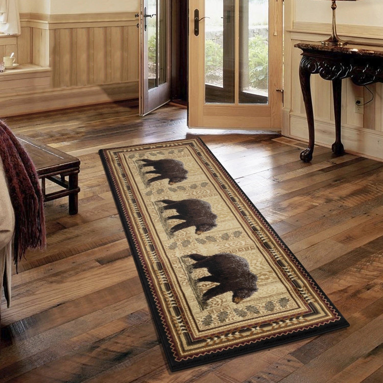 Nature's Nest Black Lodge Area Rug — CBL3010