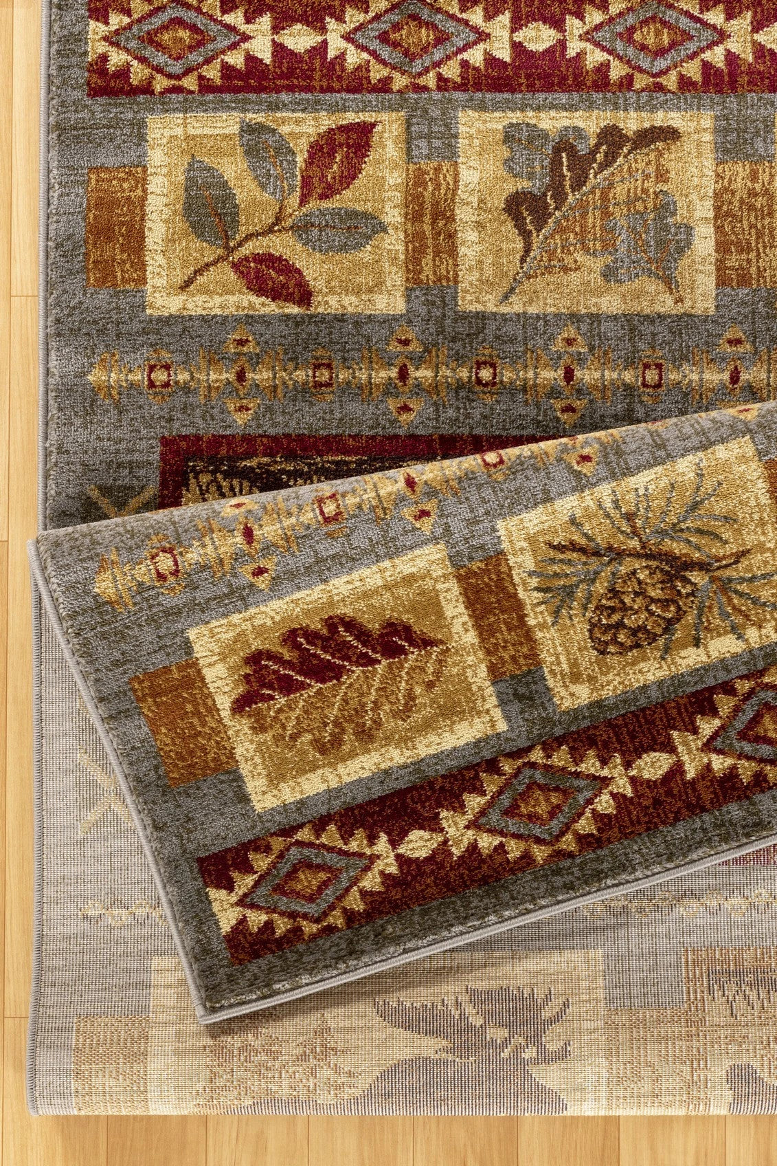Nature's Nest Blue Lodge Area Rug — CBL3004