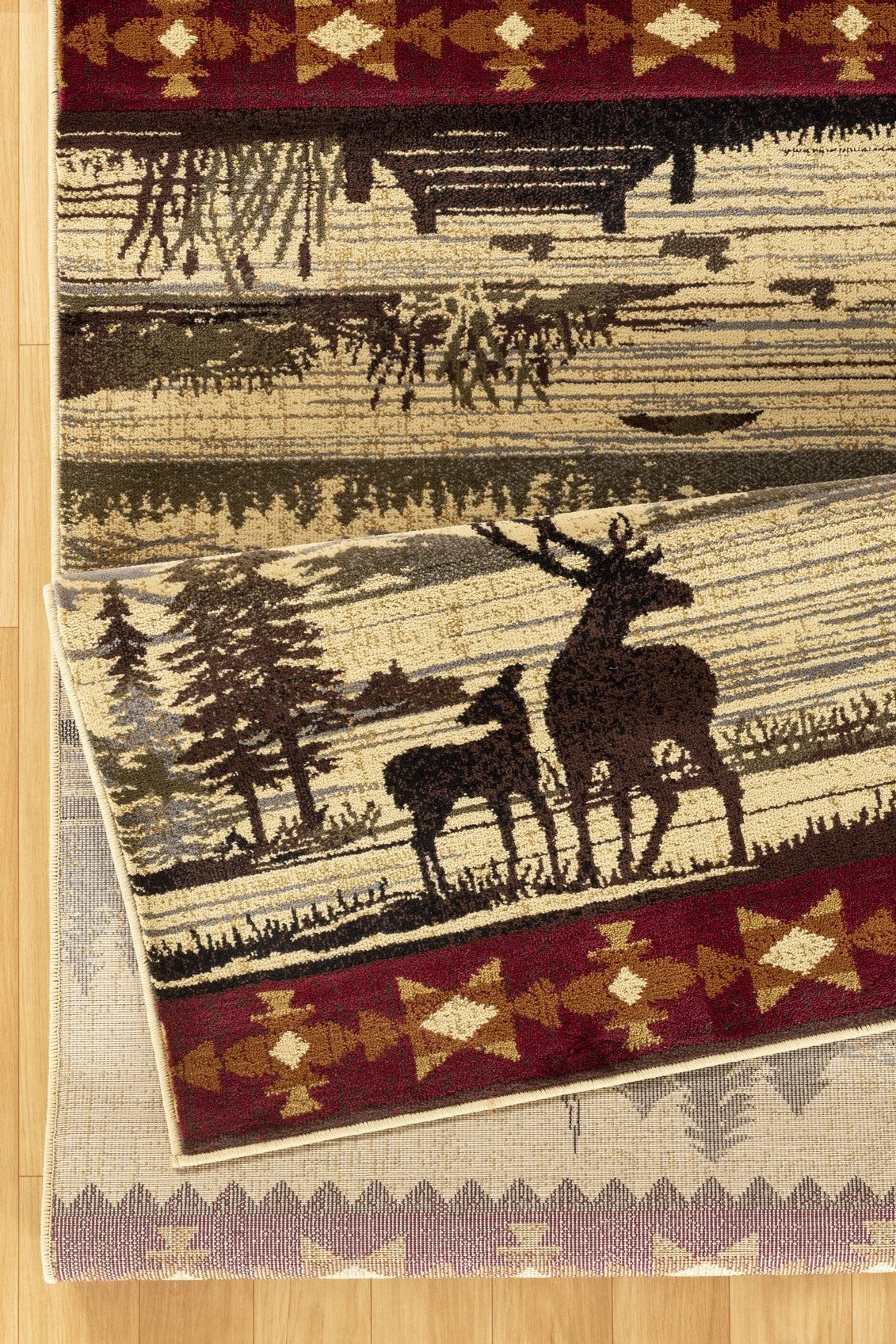 Nature's Nest Cream Lodge Area Rug — CBL3005
