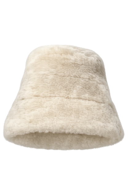 Off-White genuine leather rounded-crown short-brim bucket hat