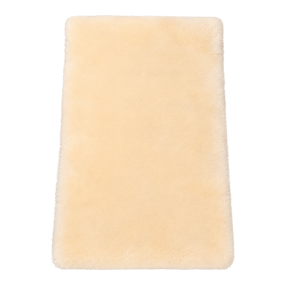 Capricornus Living Off-White genuine short-pile sheepskin runner rug on a transparent background